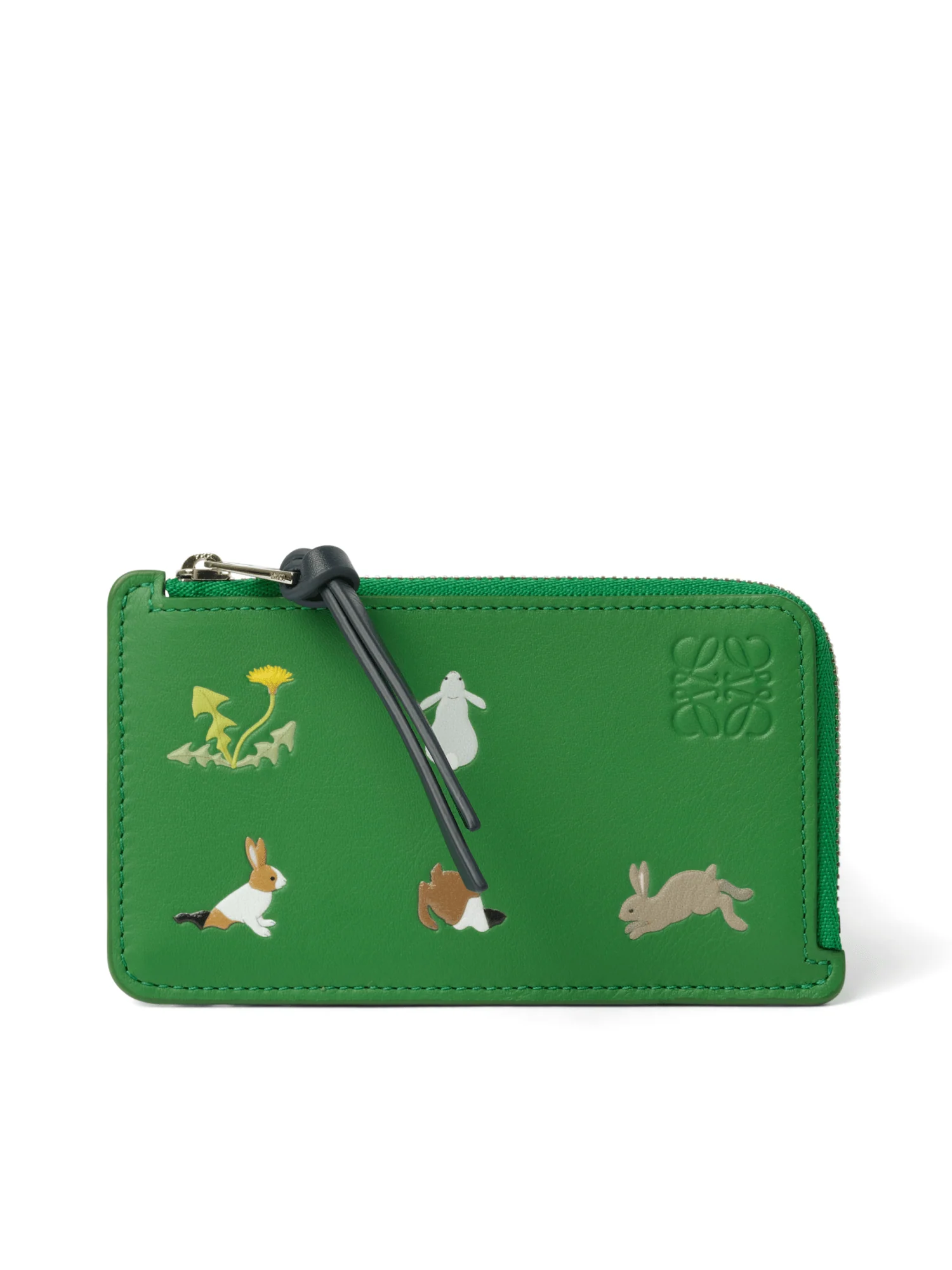 Bunnies Coin Cardholder in Tropical Green