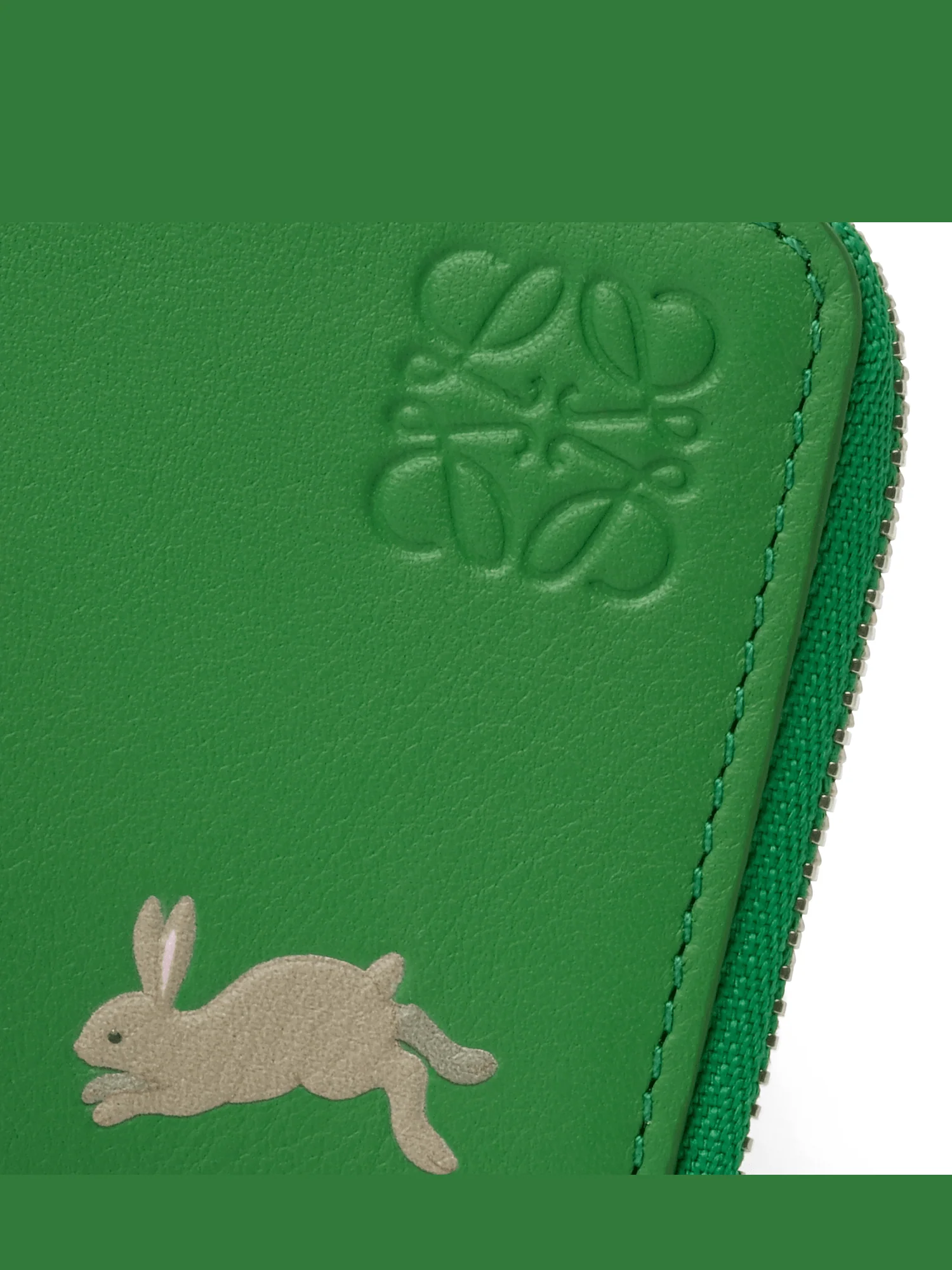 Bunnies Coin Cardholder in Tropical Green - Image 3