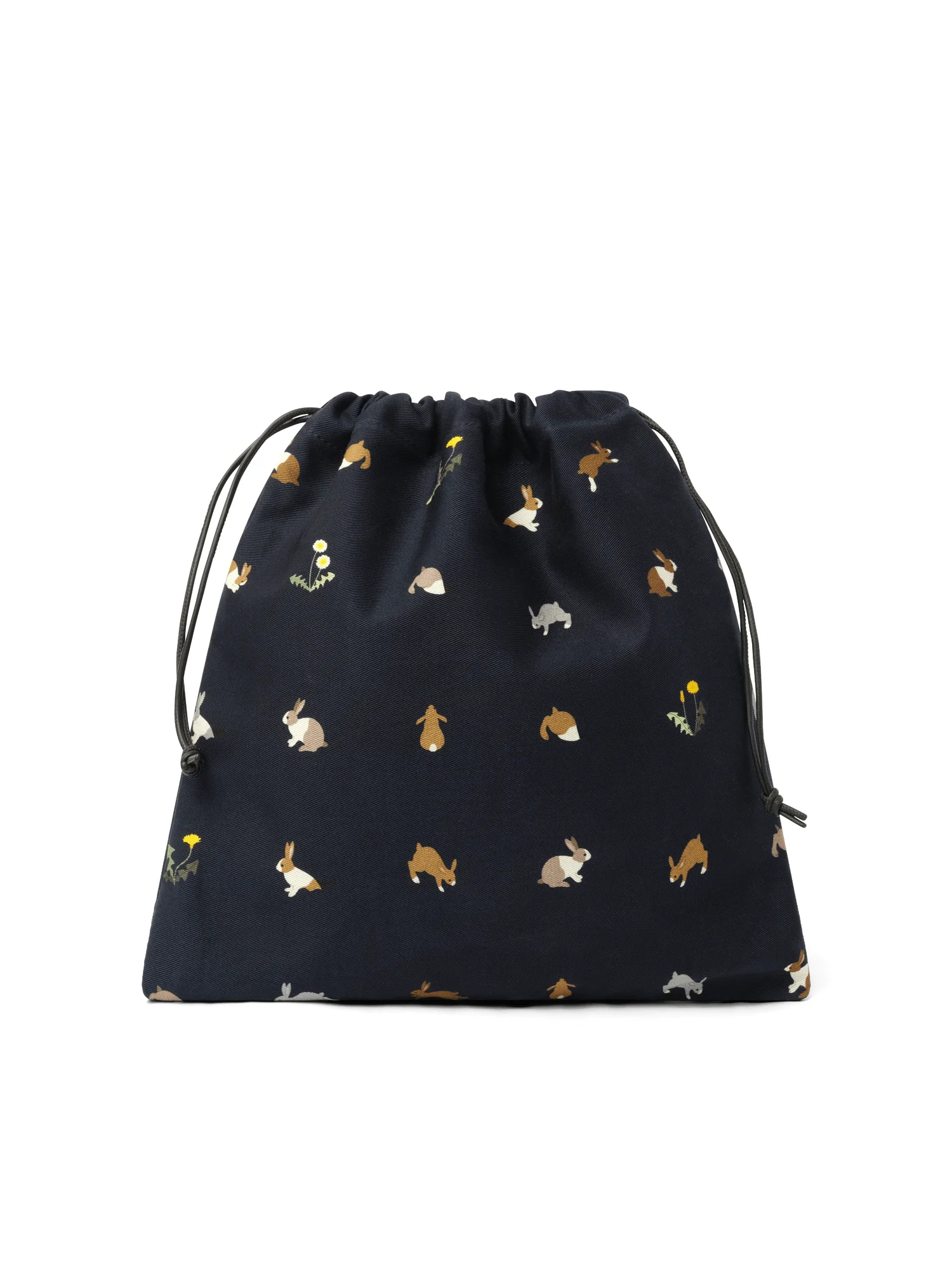 Bunnies Drawstring Pouch in Deep Navy - Image 6