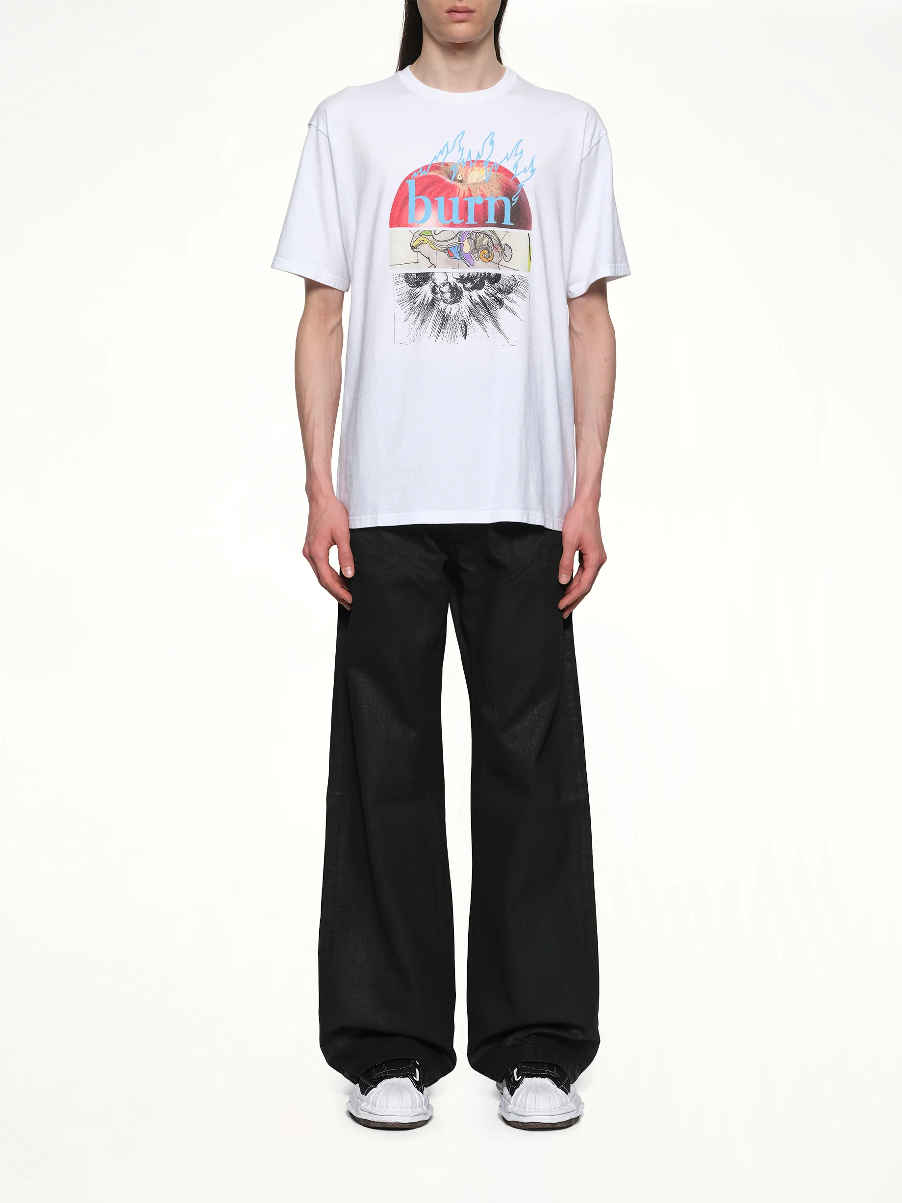 Burn T-Shirt in White - Image 7