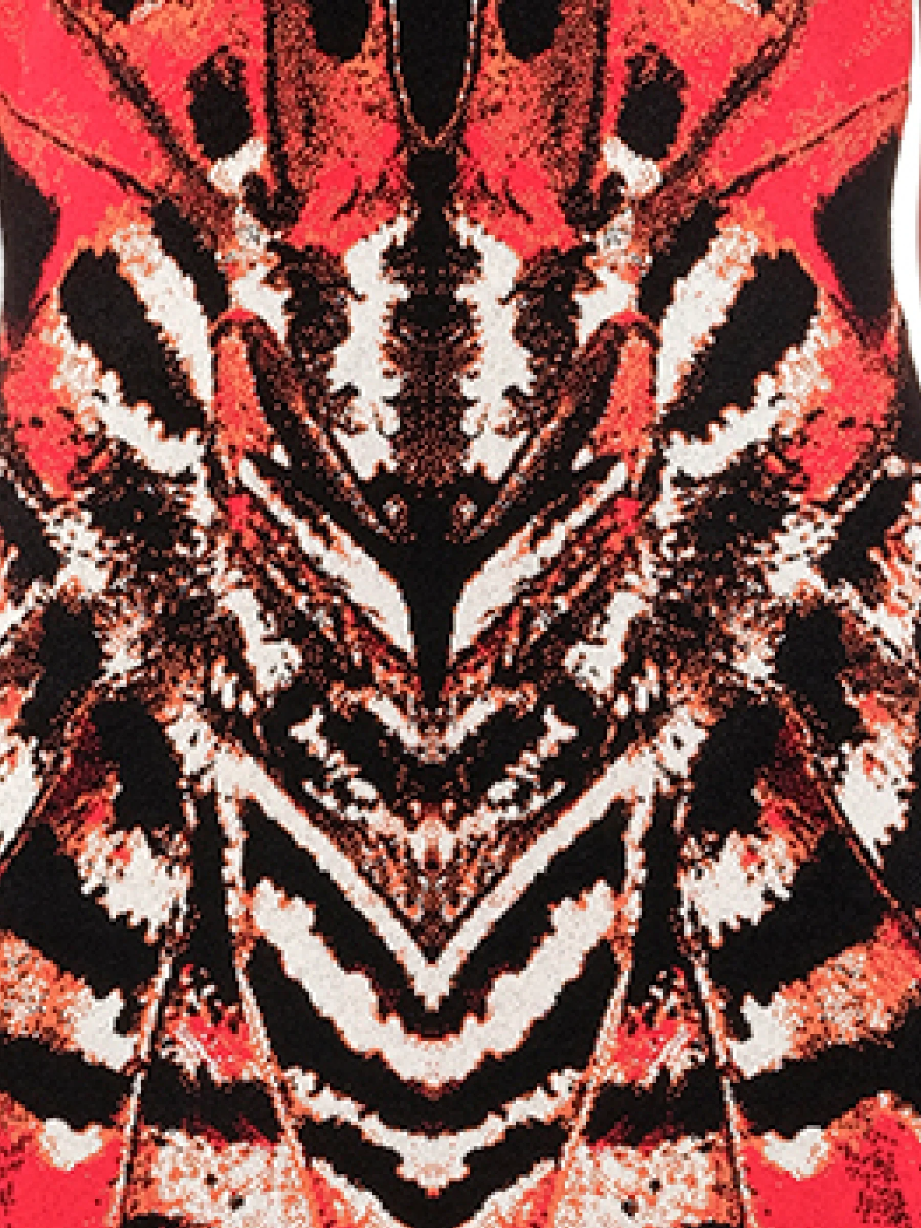 Butterfly Jacquard Dress in Red - Image 2