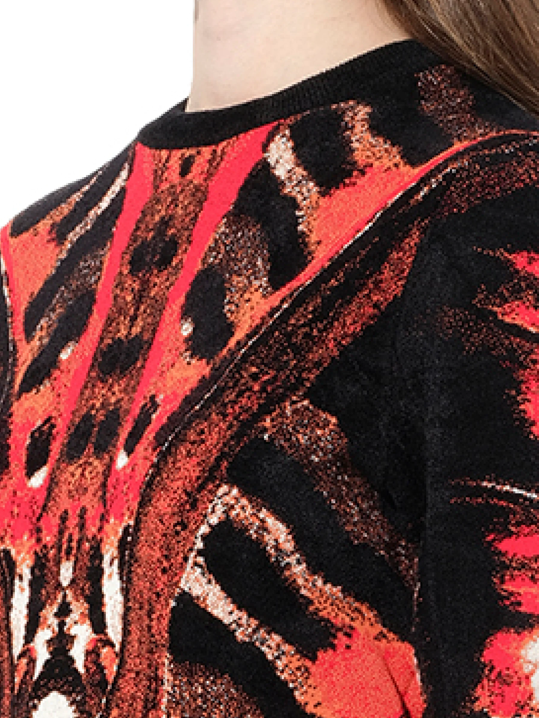 Butterfly Jacquard Knitwear in Red - Image 3