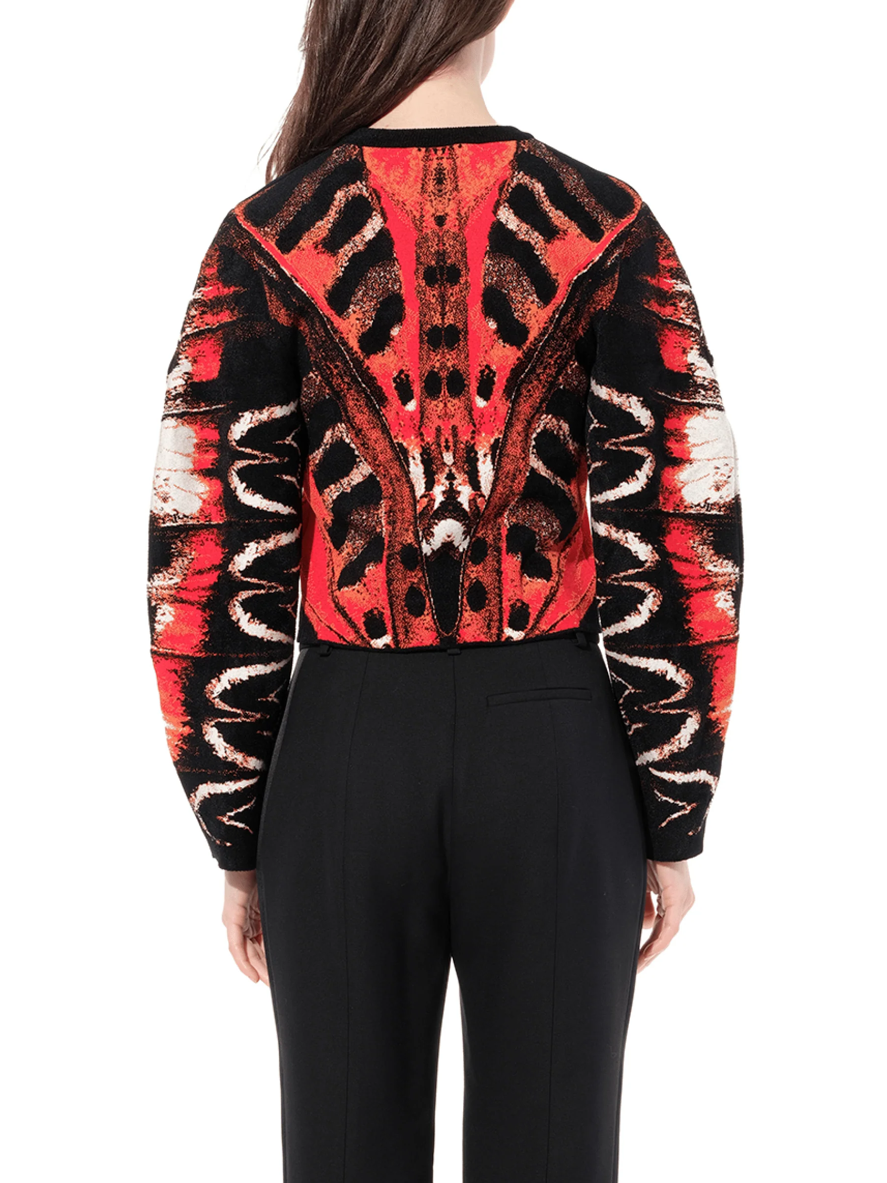 Butterfly Jacquard Knitwear in Red - Image 6