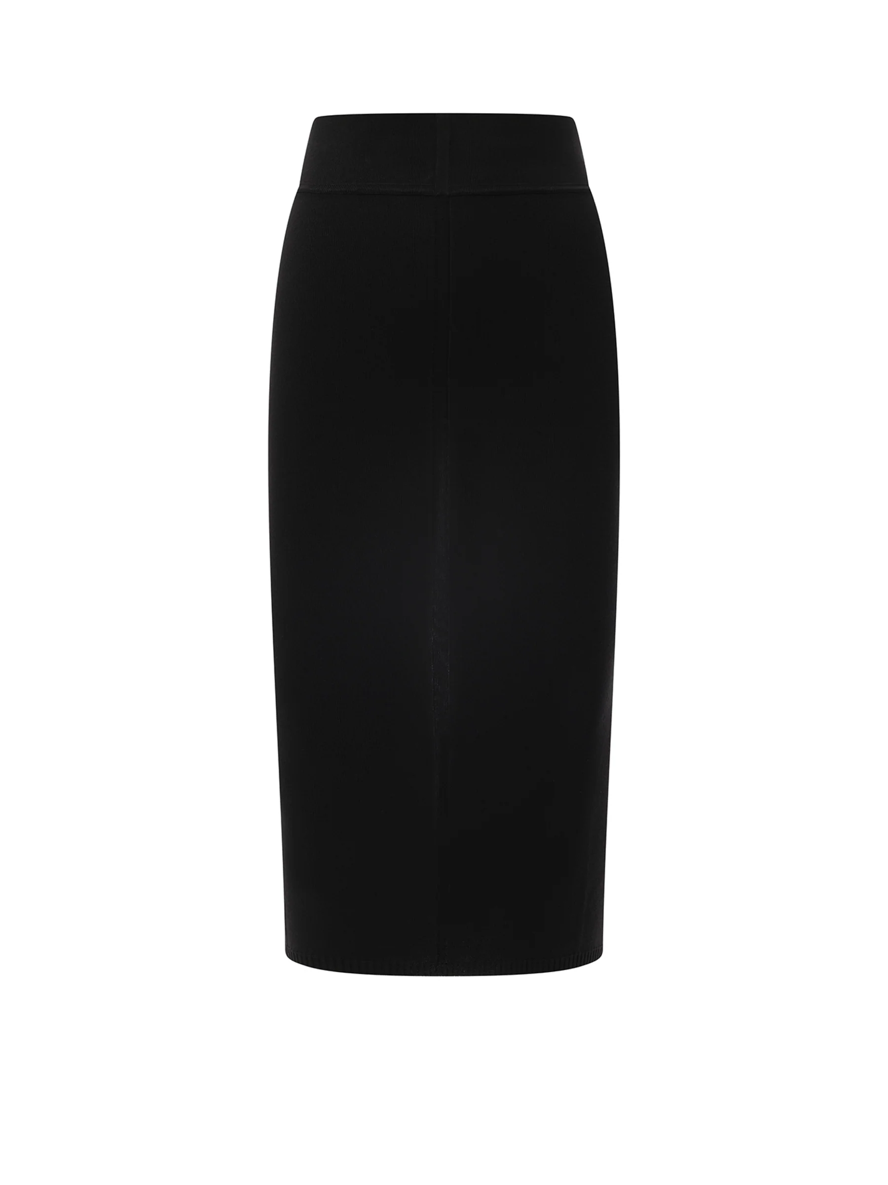 Calf Skirt in Black - Image 2