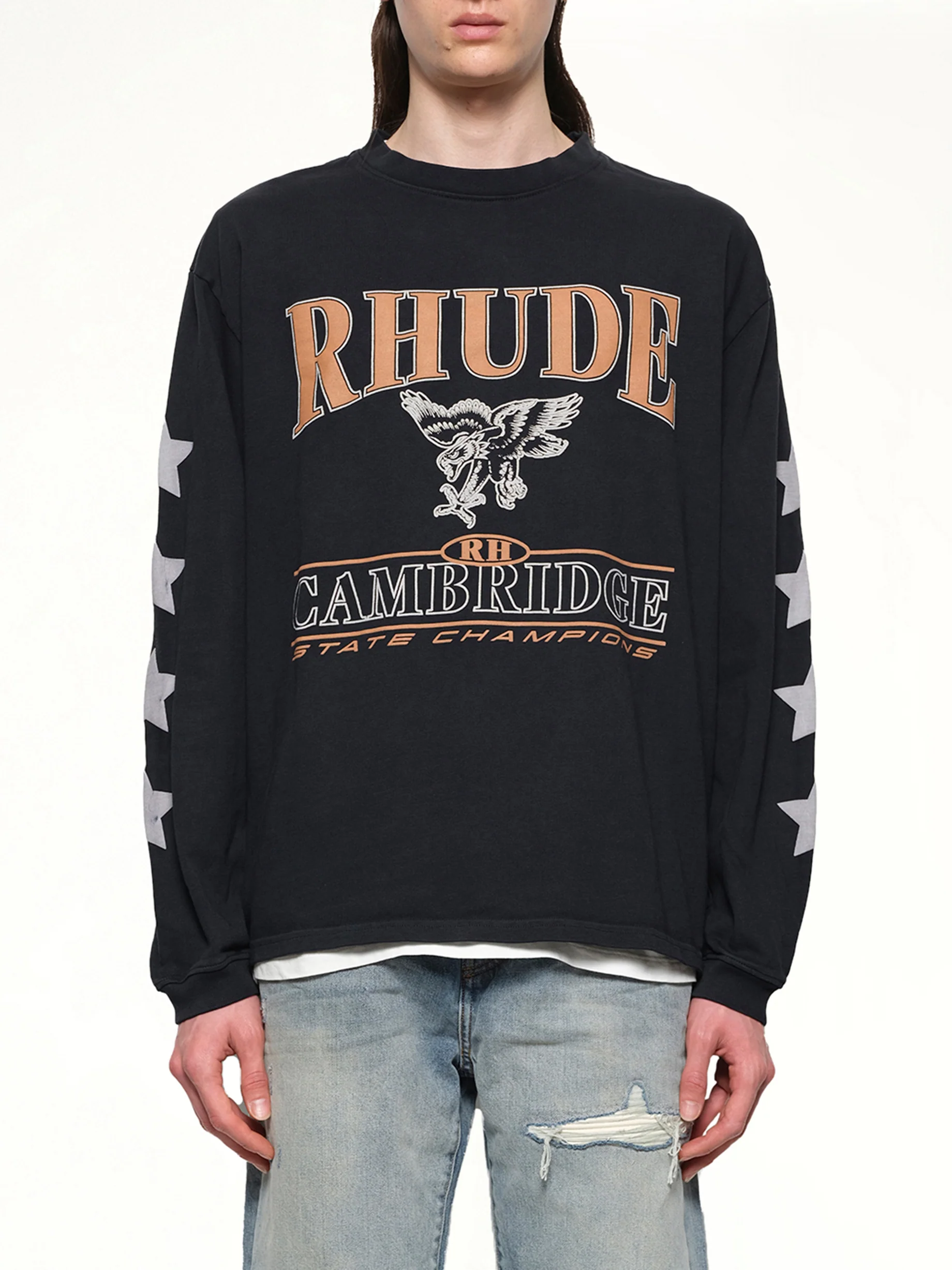 Cambridge State Champs LS T-Shirt in Vintage Black