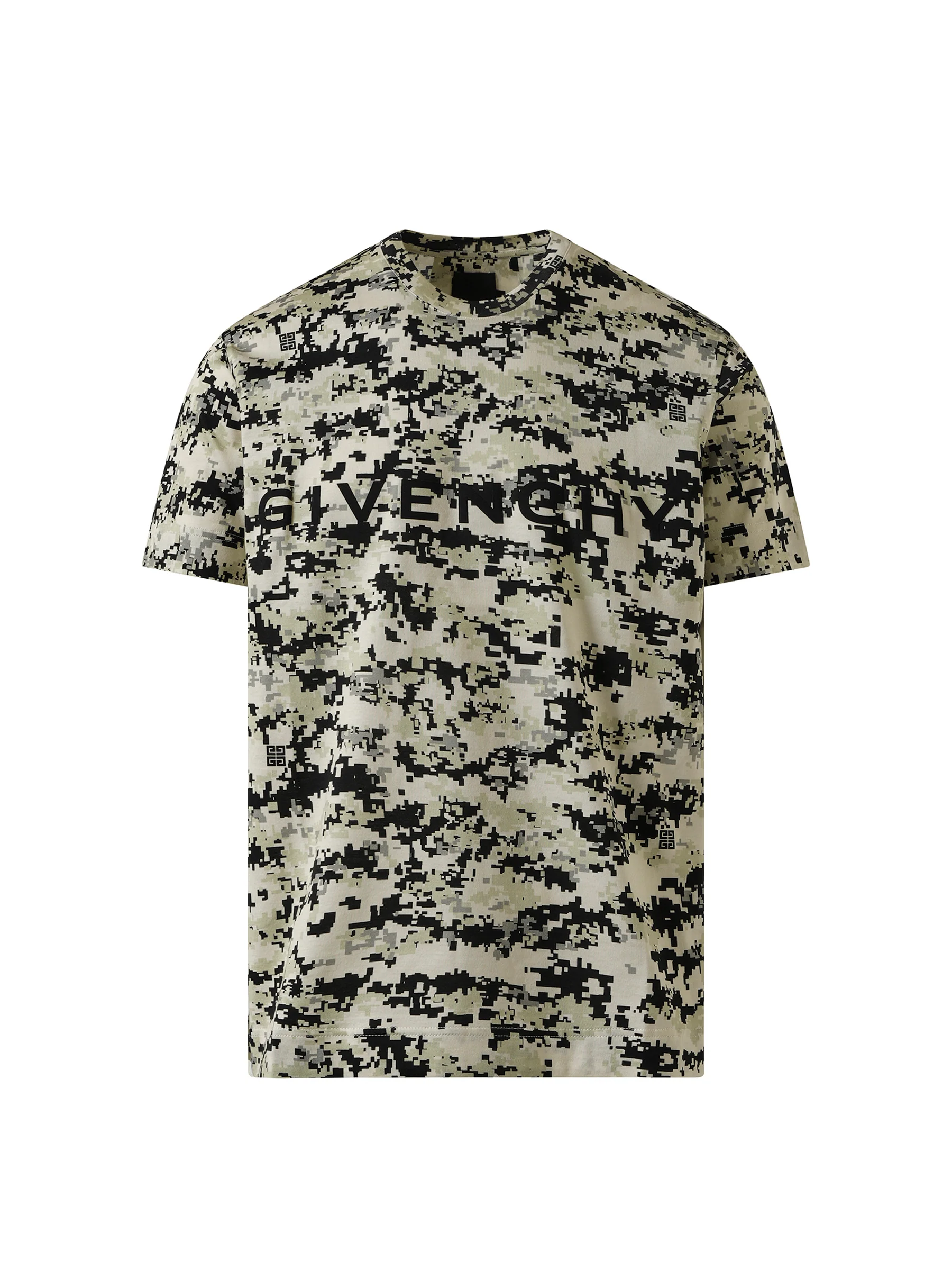 Camo All Over T-Shirt in Beige/Black - Image 2