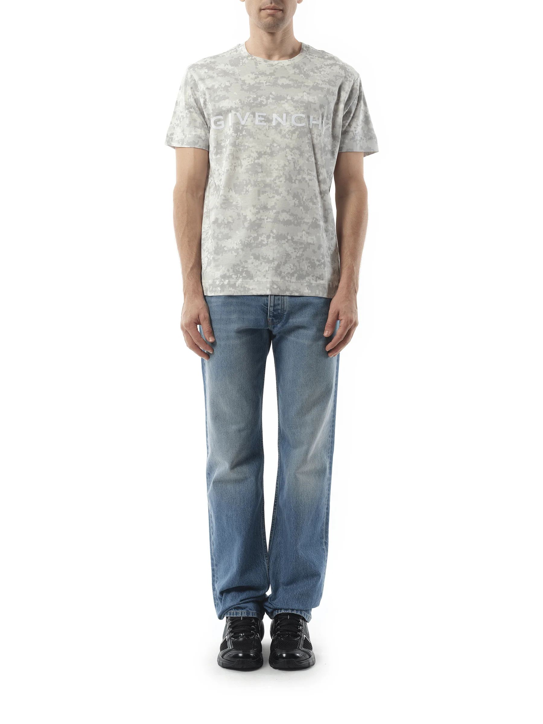 Camo All Over T-Shirt in Pearl Grey - Image 4