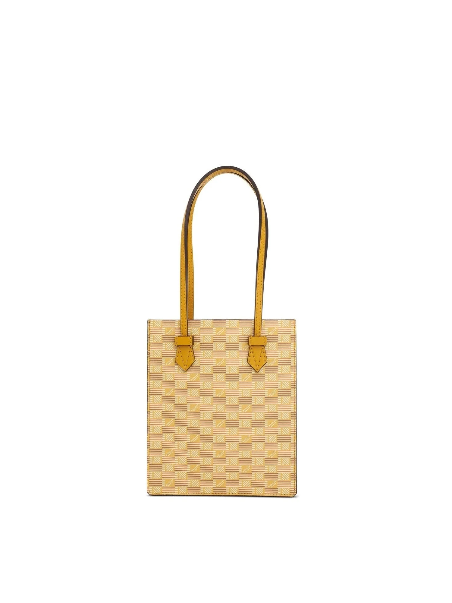 Cannes Vertical Tote MM with Stripes in Yellow - Image 3