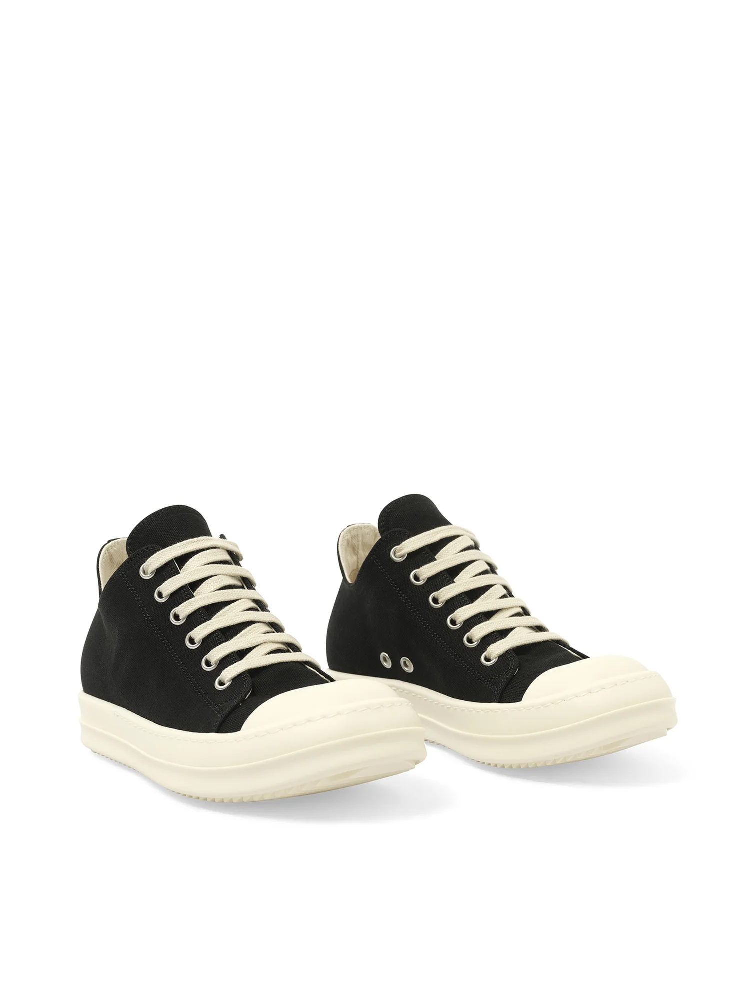 Canvas Low Sneaks in Black/Milk - Image 2