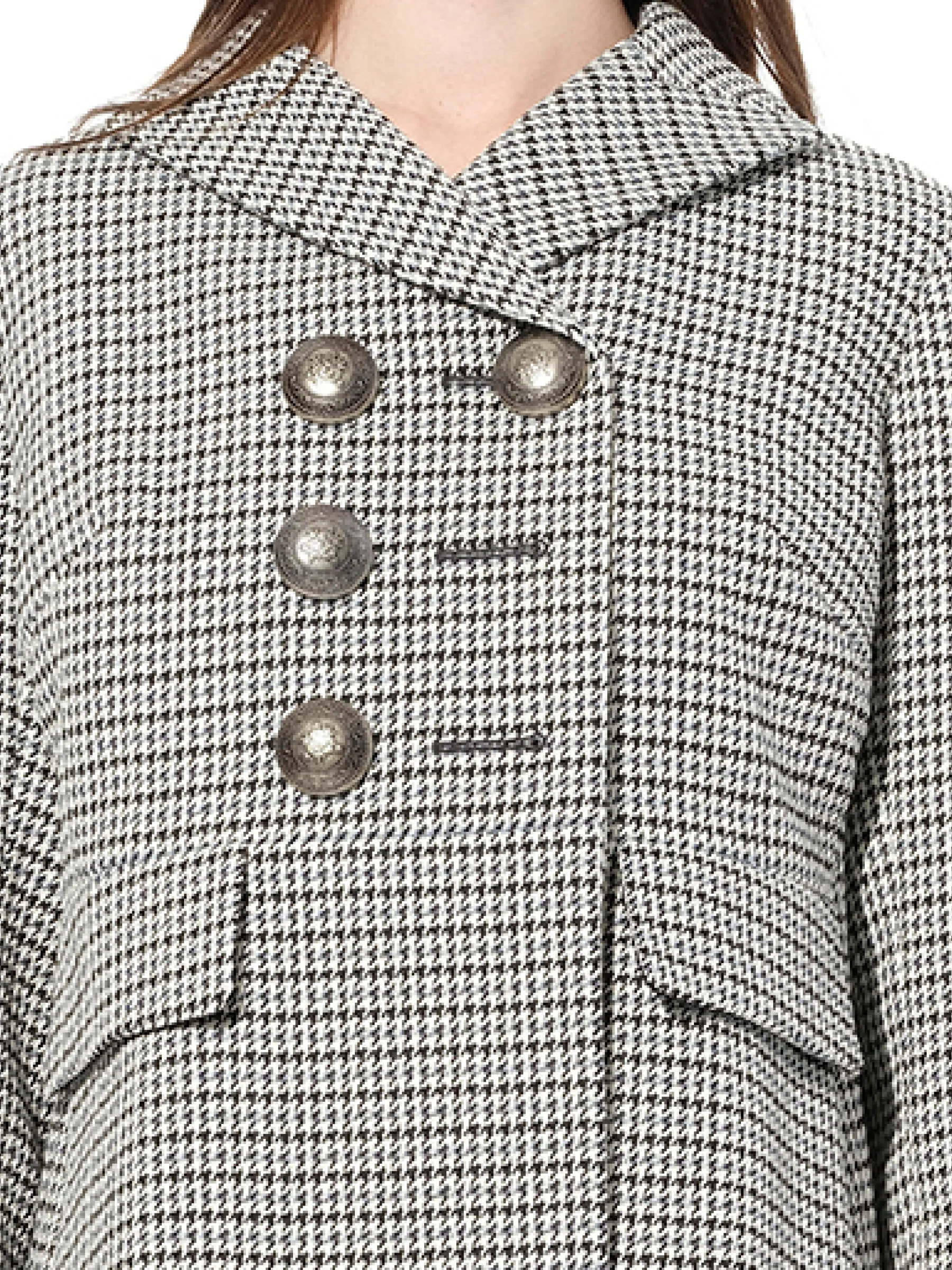 Cappotto Coat in Grey/Black - Image 2