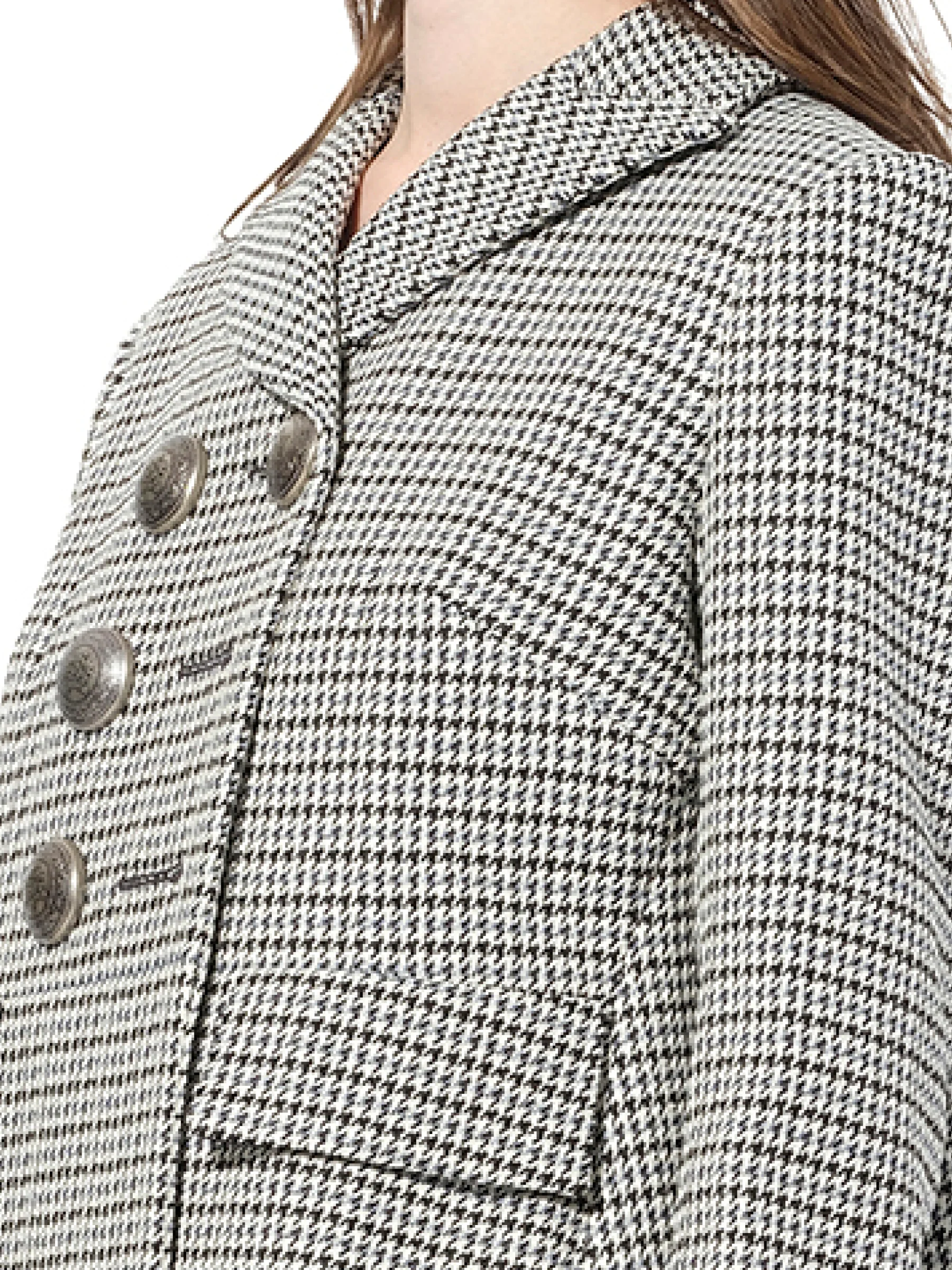 Cappotto Coat in Grey/Black - Image 3