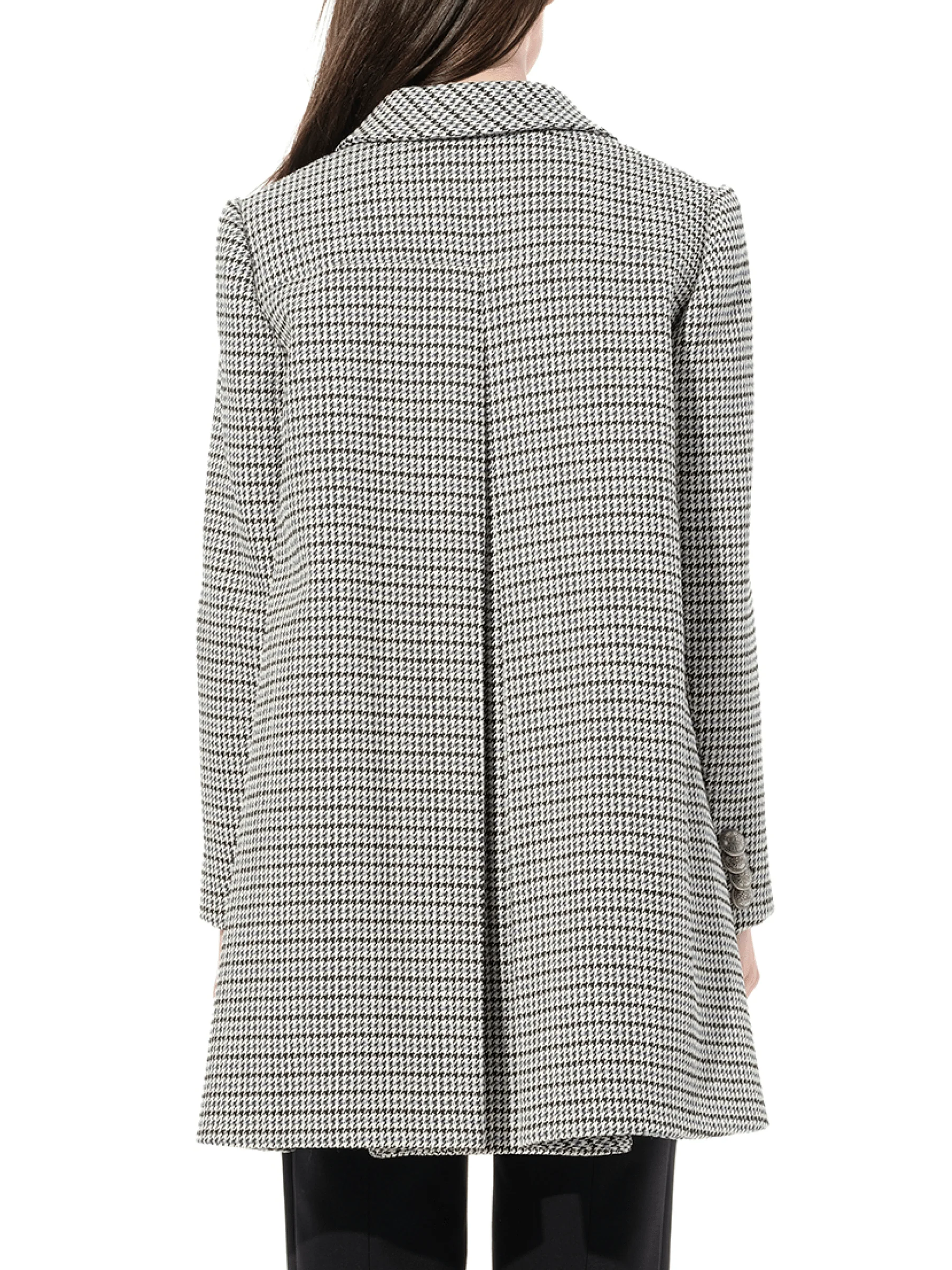 Cappotto Coat in Grey/Black - Image 6