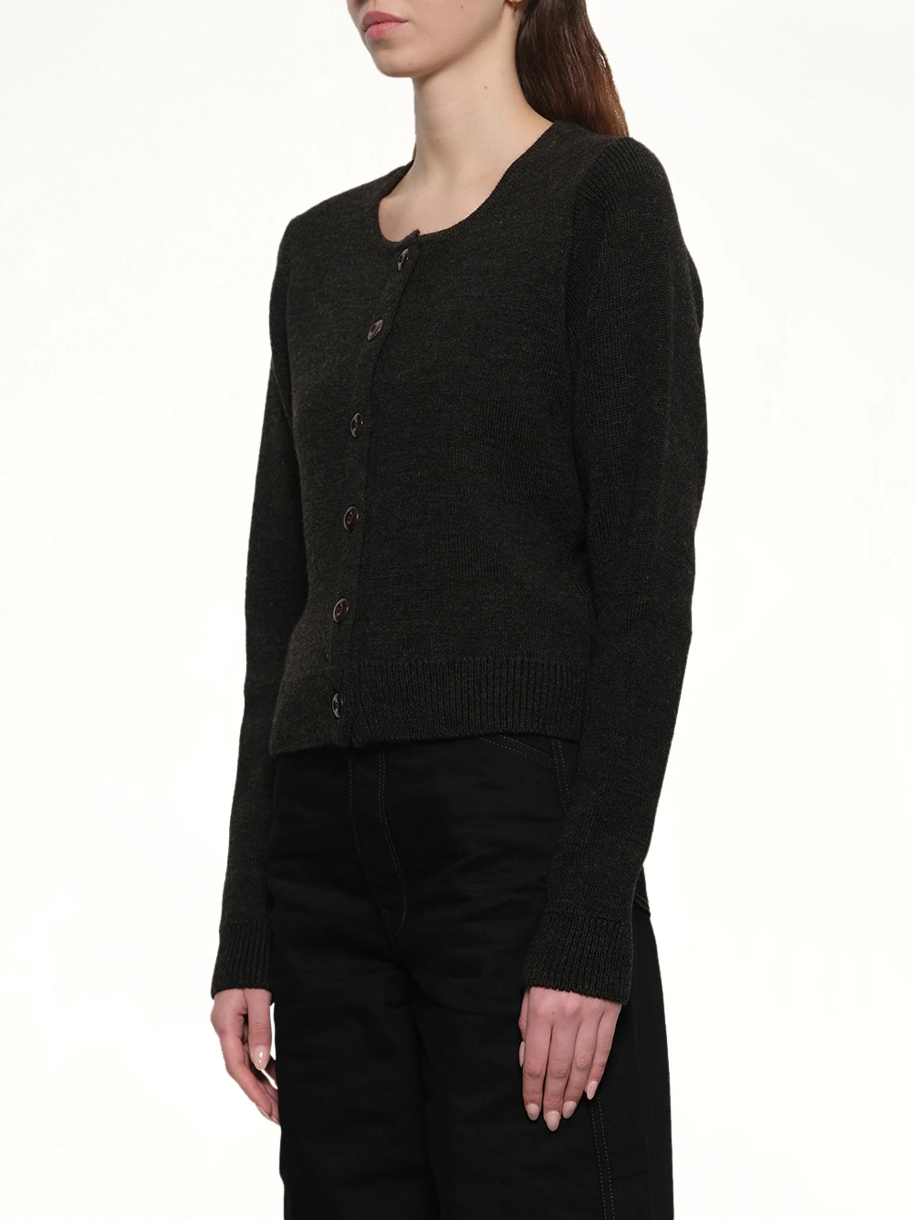 Cardigan in Dark Espresso - Image 3