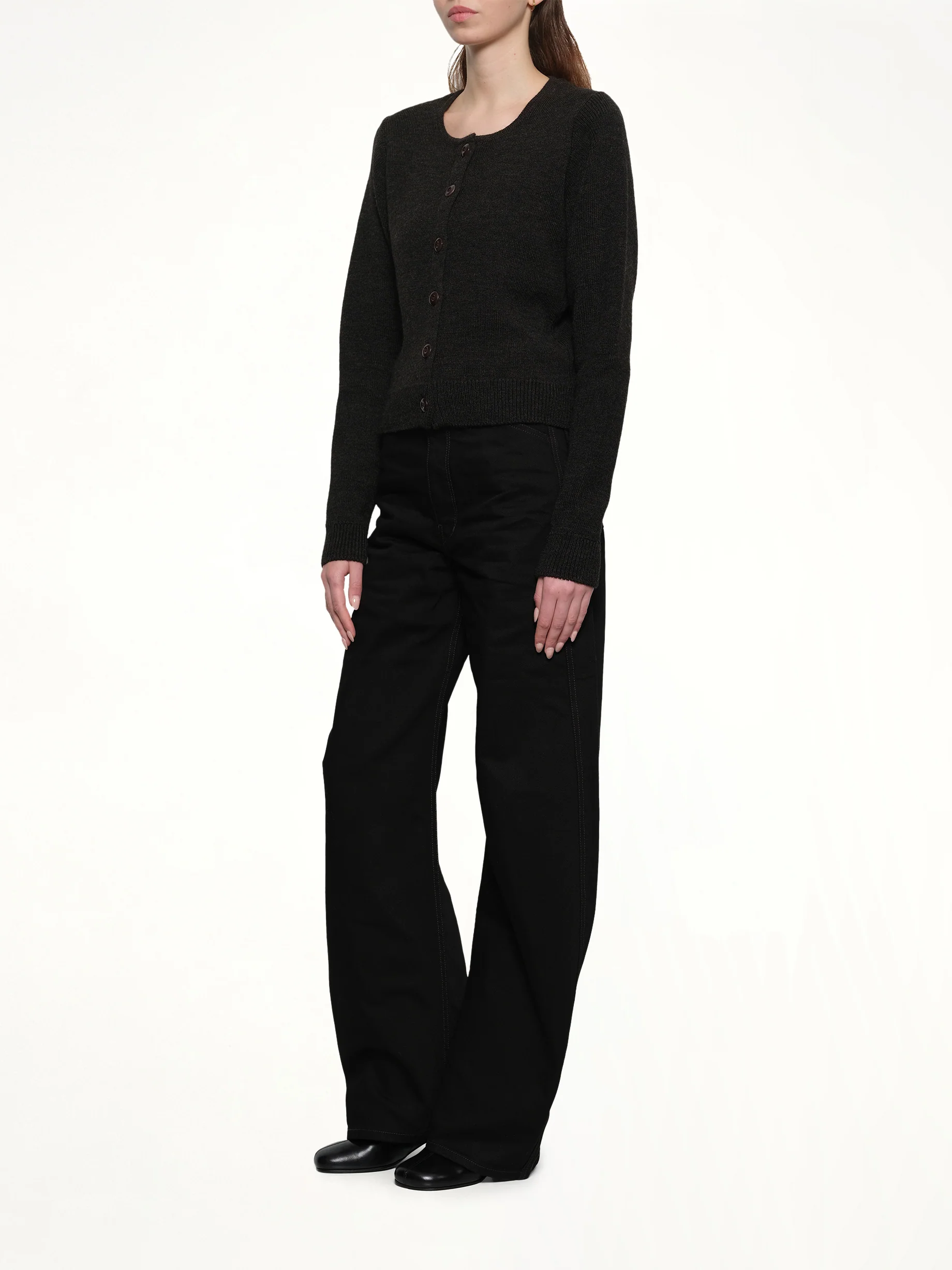 Cardigan in Dark Espresso - Image 4