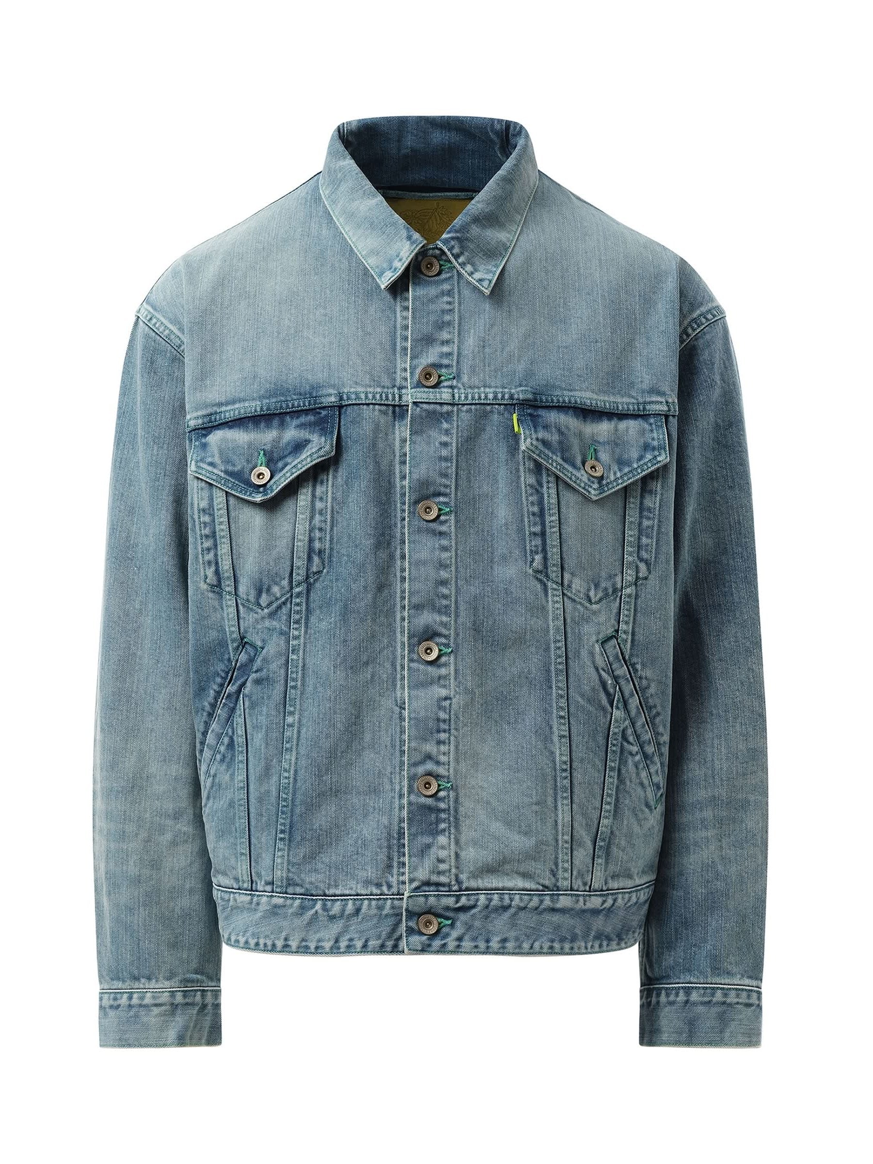 Care Denim Jacket in Indigo - Image 2