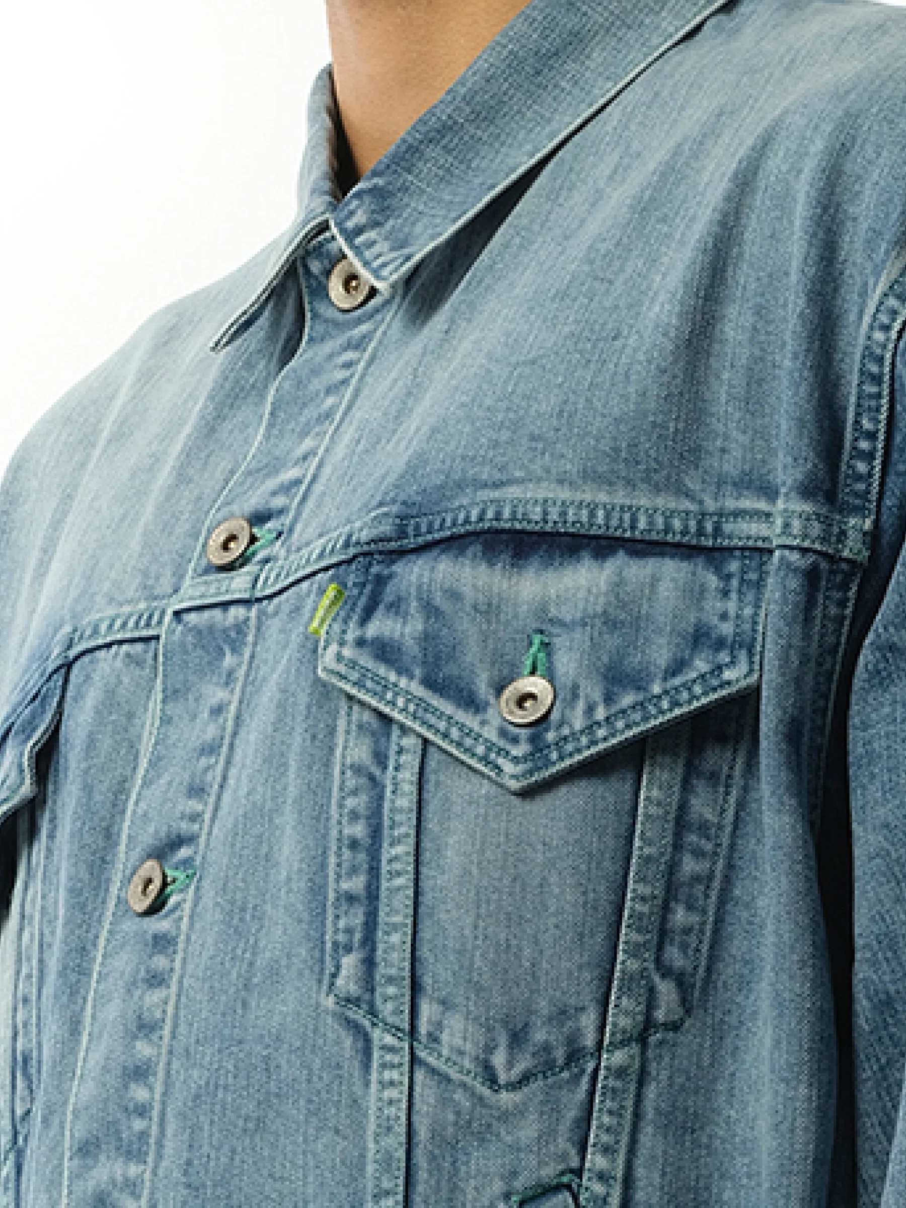 Care Denim Jacket in Indigo - Image 3