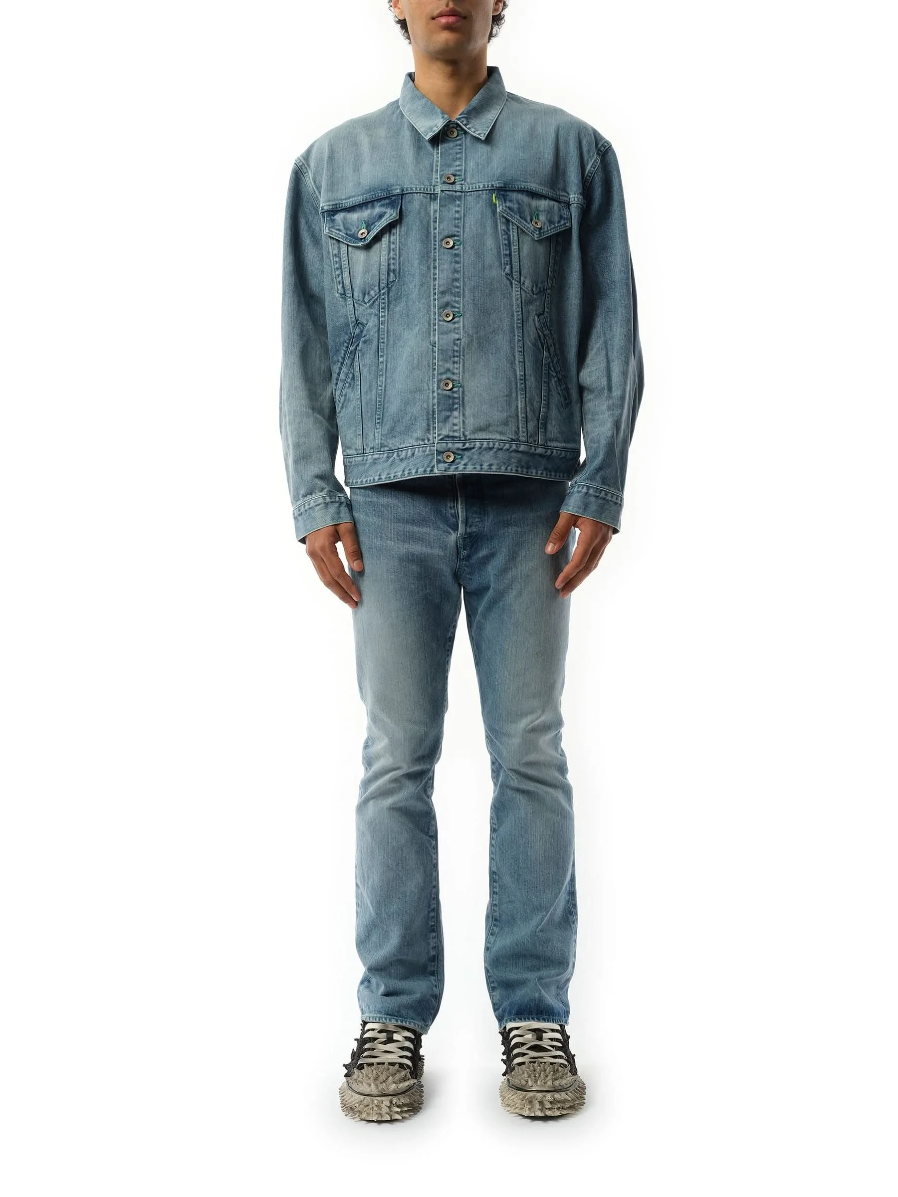 Care Denim Jacket in Indigo - Image 4