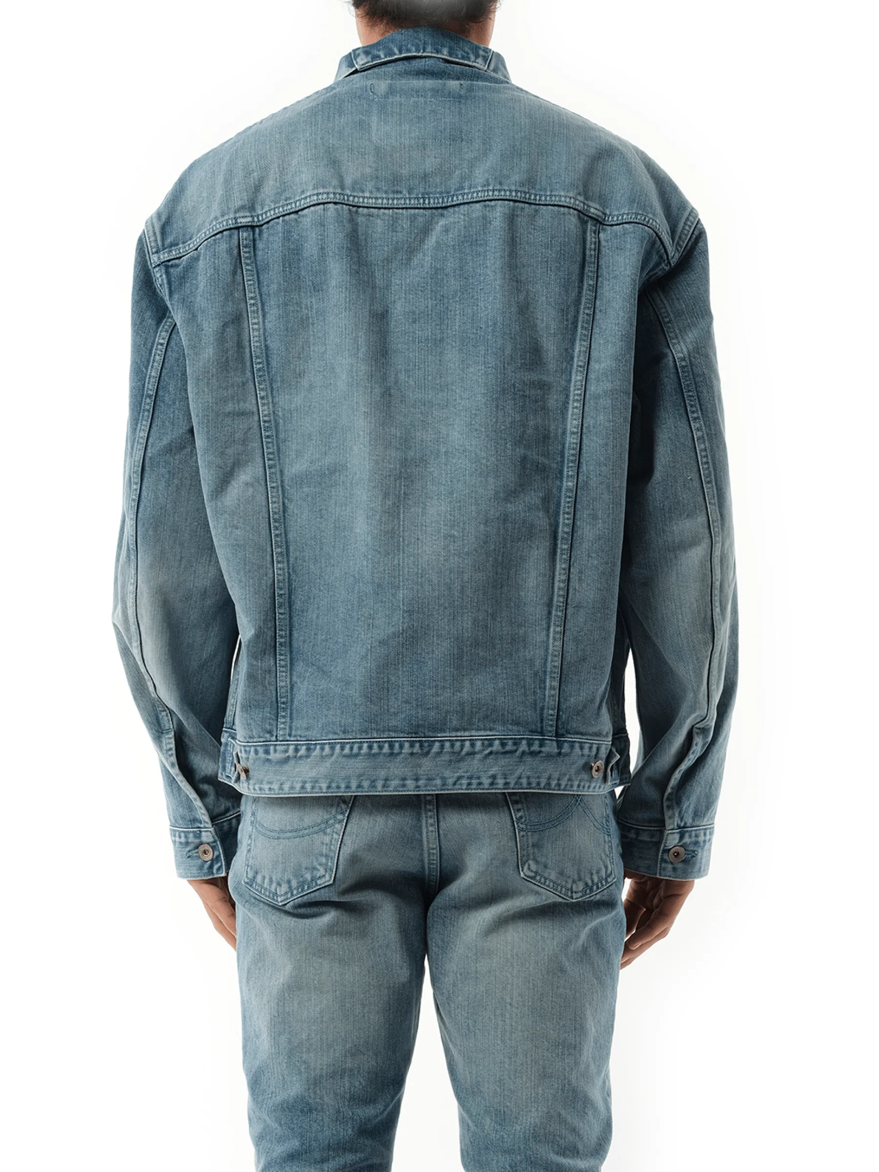 Care Denim Jacket in Indigo - Image 6