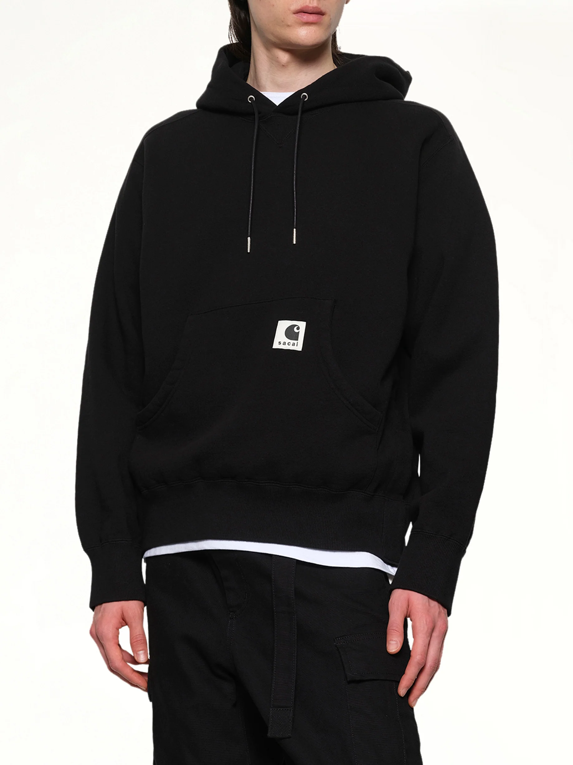Carhartt WIP Cotton Jersey Hoodie in Black - Image 6