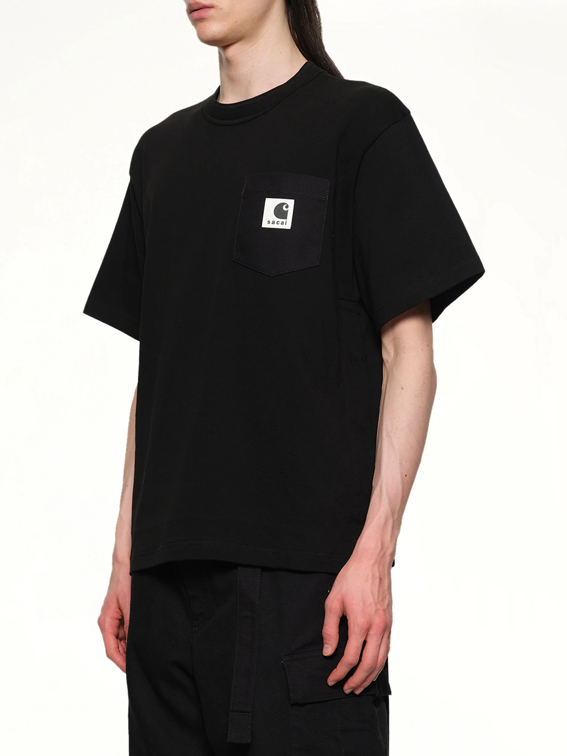 Carhartt WIP Cotton Jersey T-Shirt in Black - Image 3