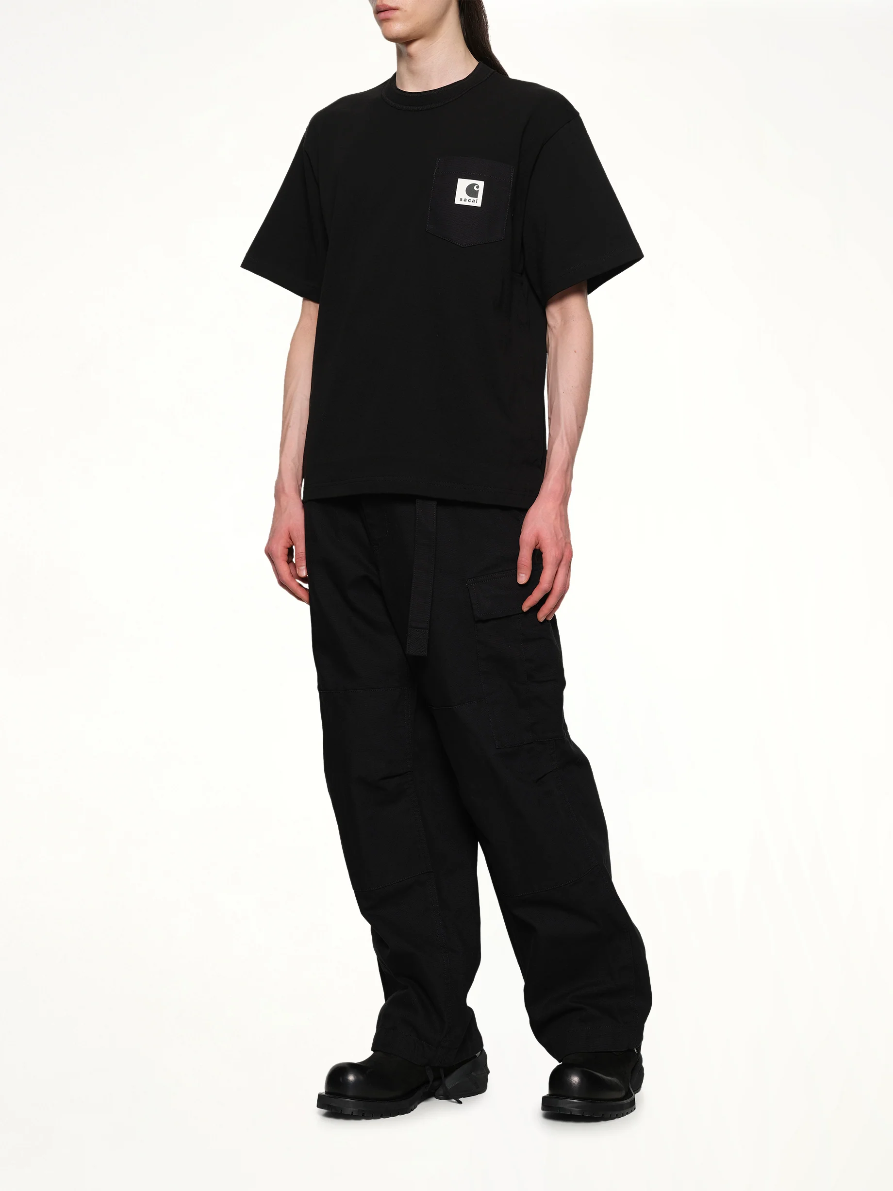 Carhartt WIP Cotton Jersey T-Shirt in Black - Image 4