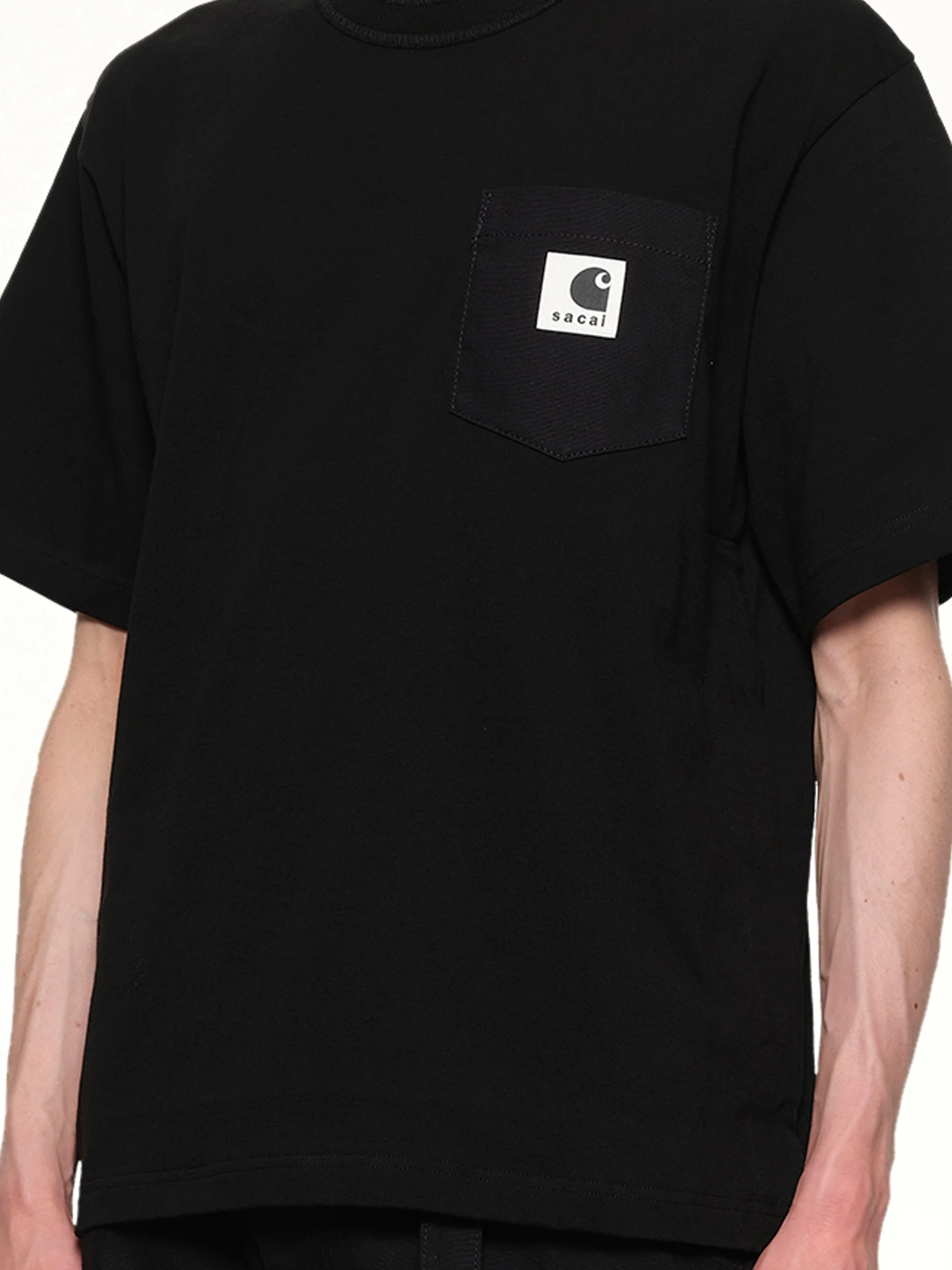 Carhartt WIP Cotton Jersey T-Shirt in Black - Image 6