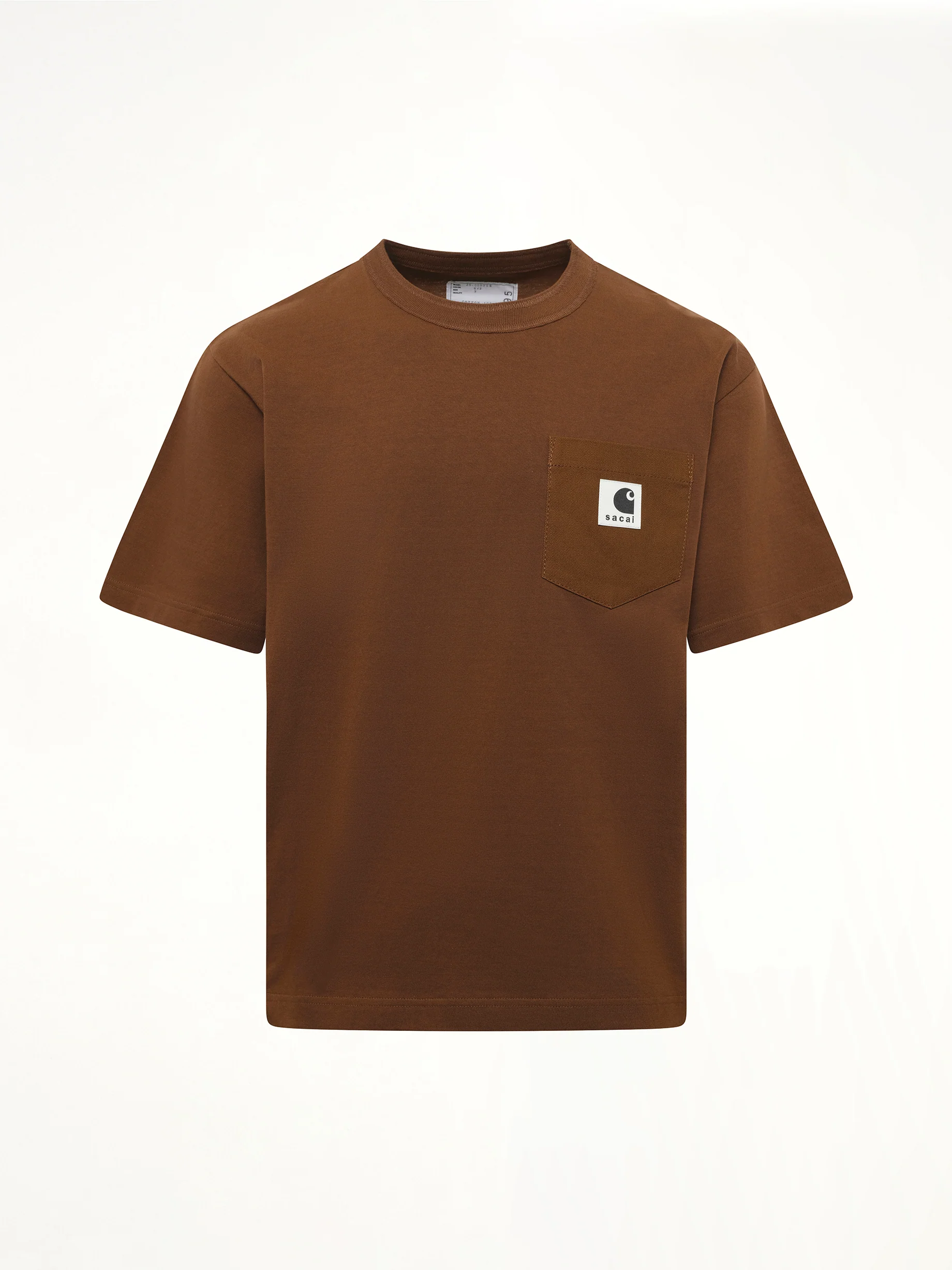 Carhartt WIP Cotton Jersey T-Shirt in Dark Beige - Image 2