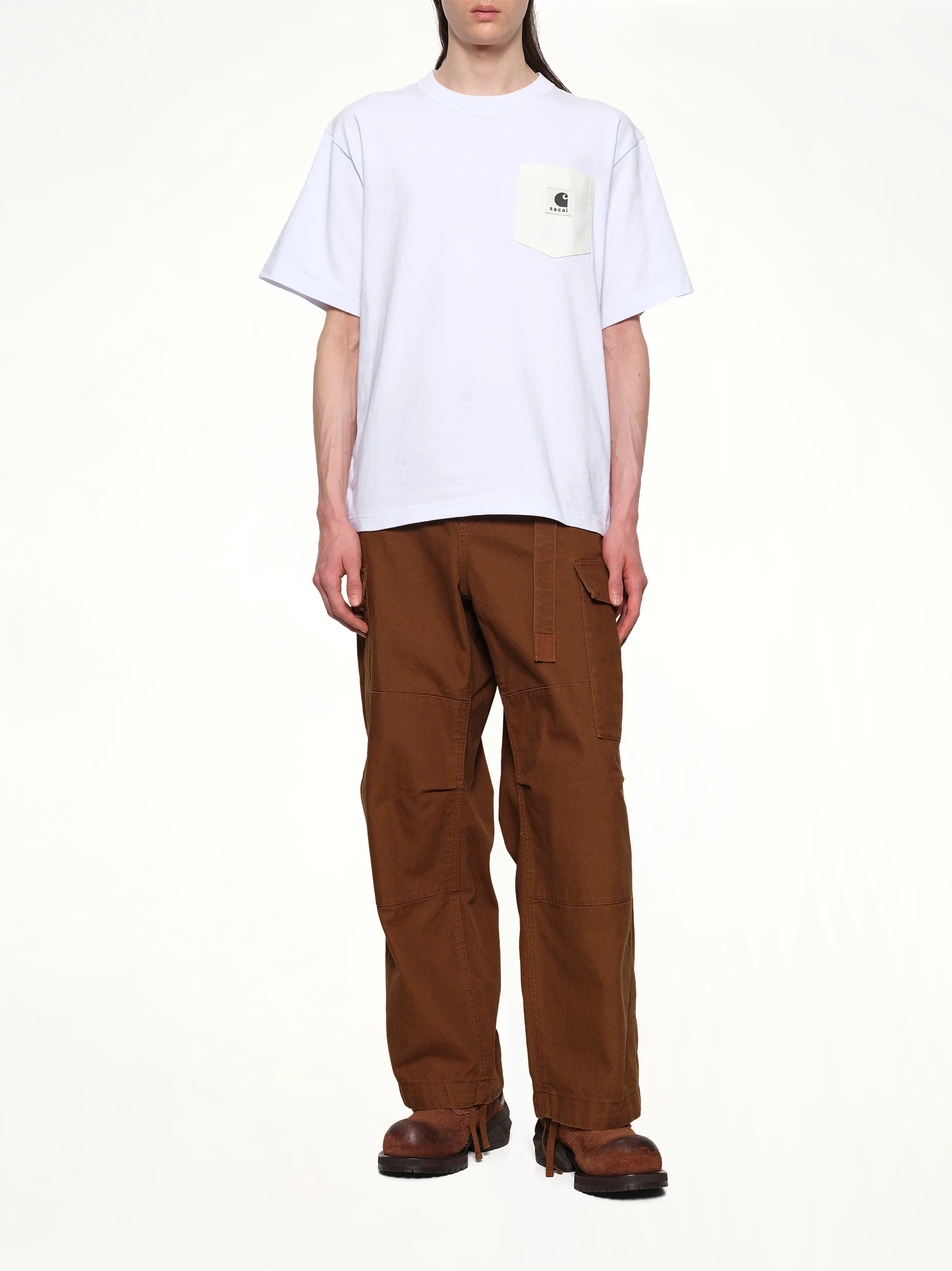 Carhartt WIP Cotton Jersey T-Shirt in White - Image 4