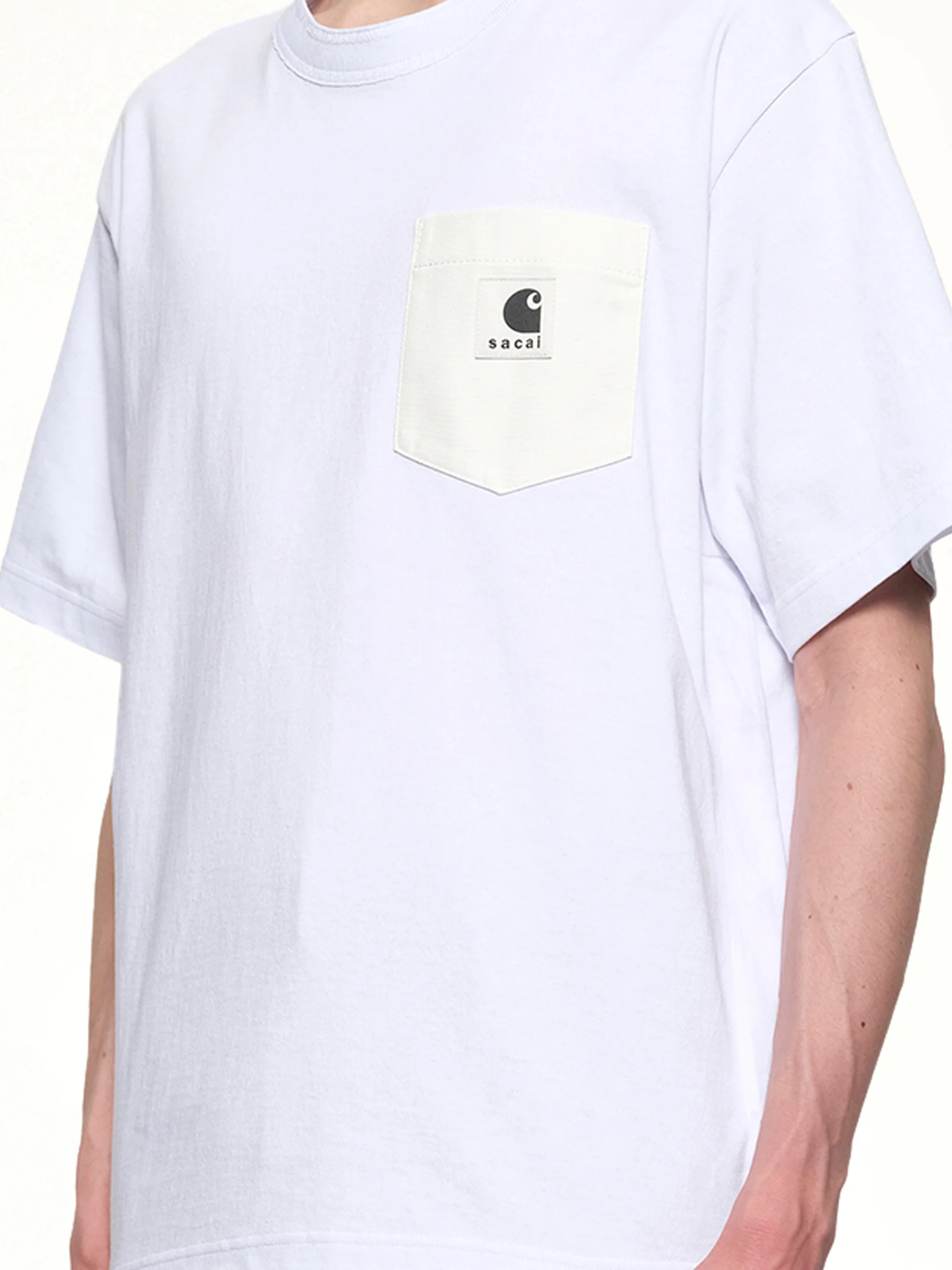 Carhartt WIP Cotton Jersey T-Shirt in White - Image 6