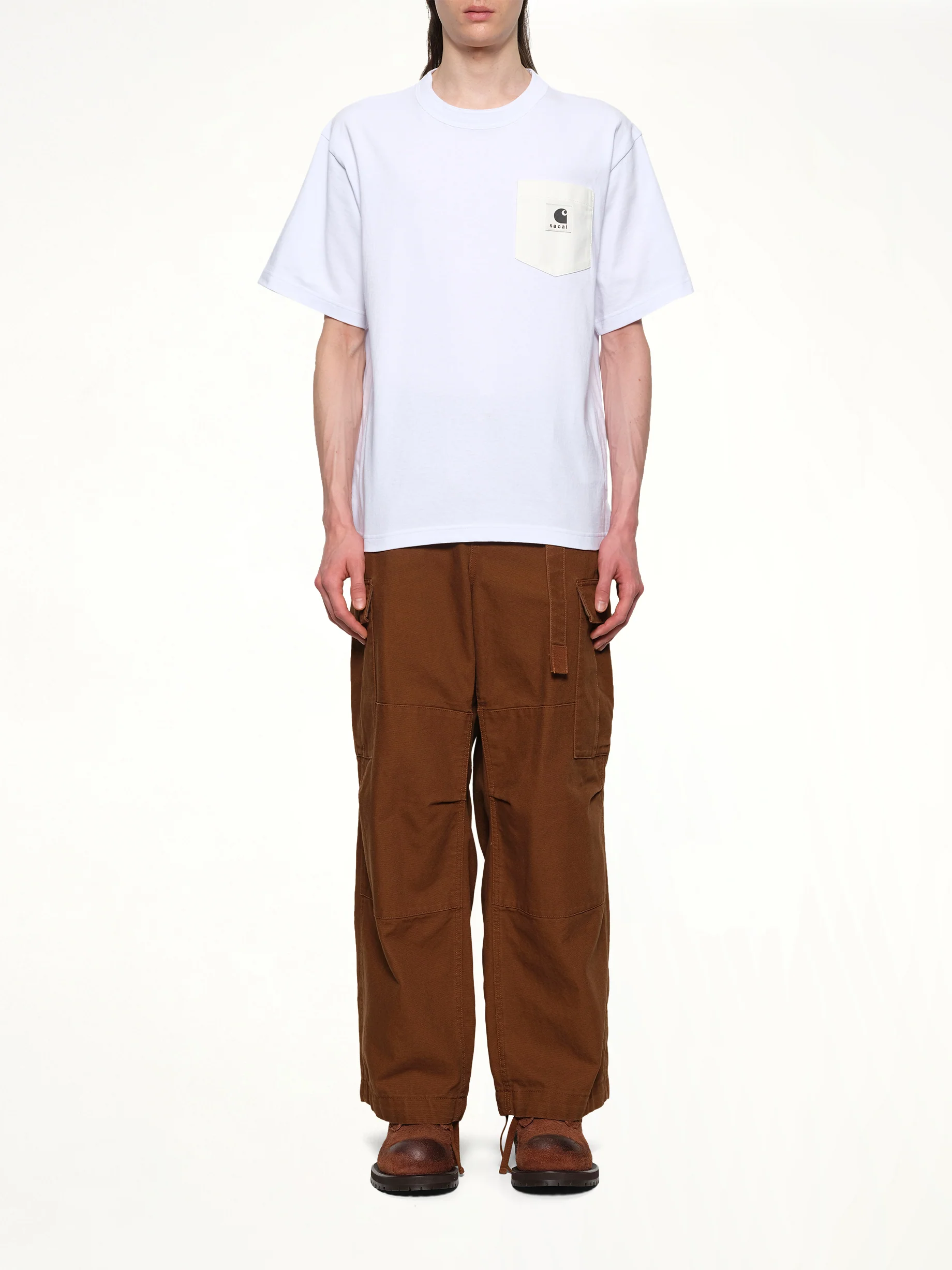 Carhartt WIP Cotton Jersey T-Shirt in White - Image 7