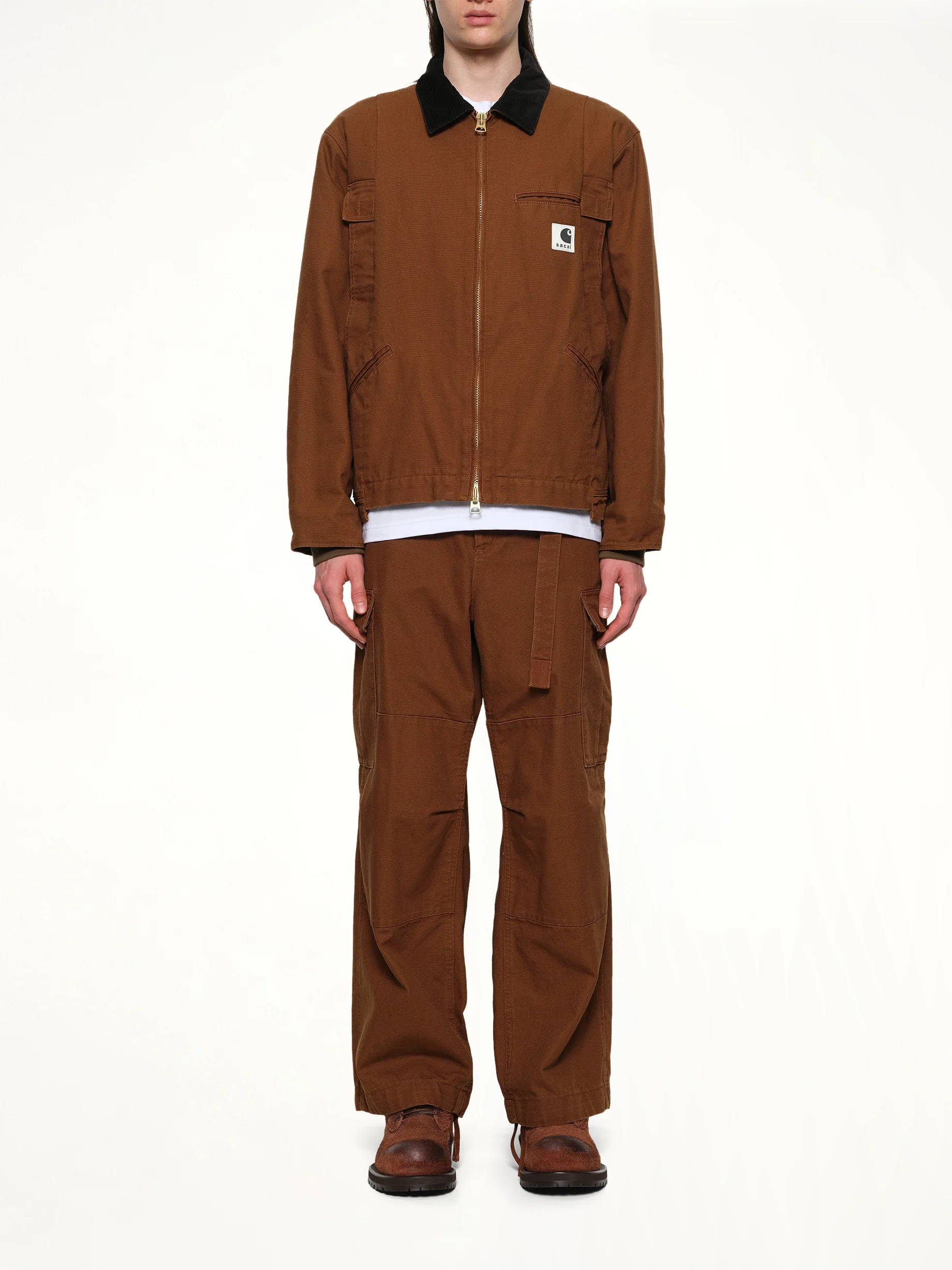 Carhartt WIP Duck Jacket in Dark Beige - Image 7