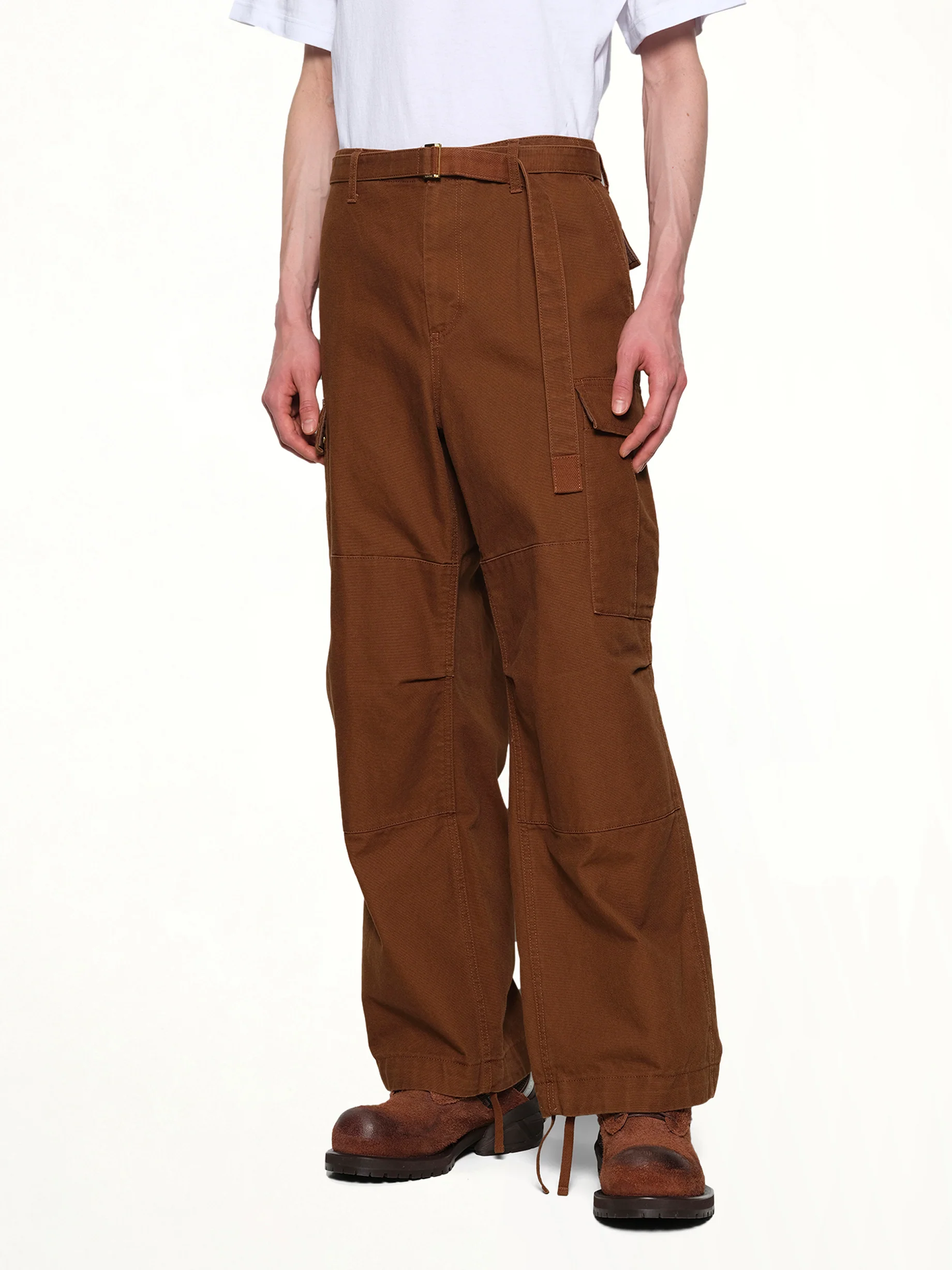 Carhartt WIP Duck Pants in Dark Beige - Image 6