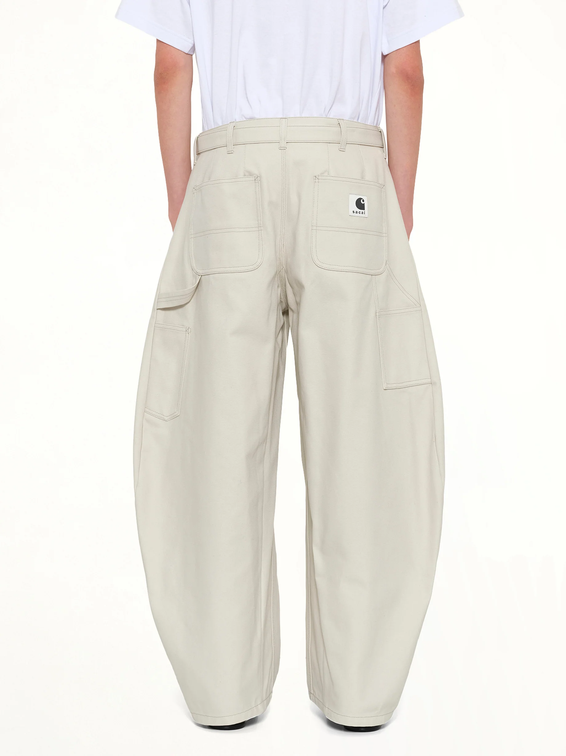 Carhartt WIP Duck Pants in Ivory - Image 5
