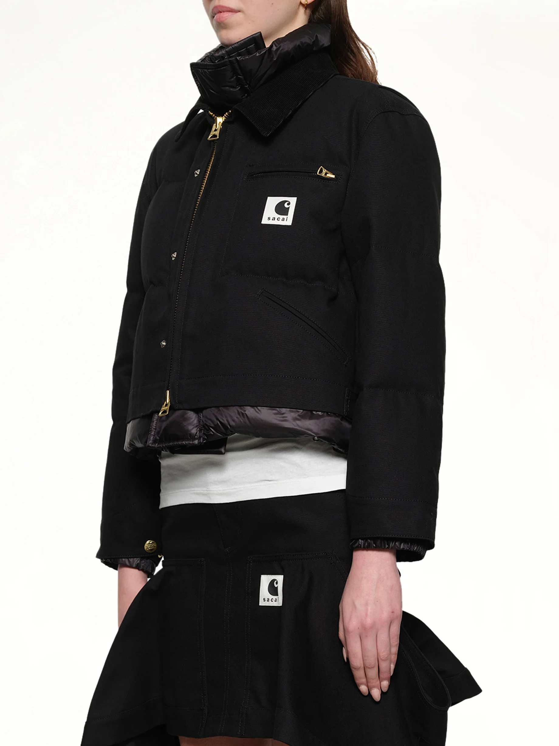 Carhartt WIP Duck Puffer Jacket in Black - Image 3