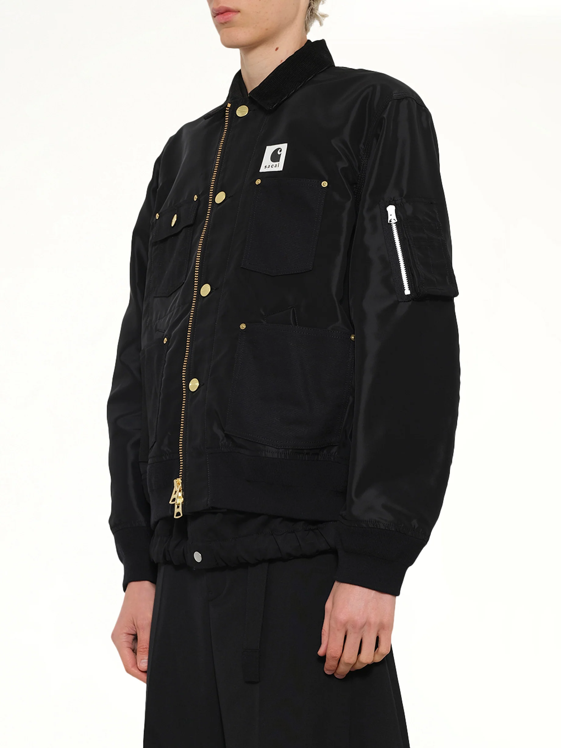 Carhartt WIP Nylon Twill x Duck Blouson in Black - Image 3