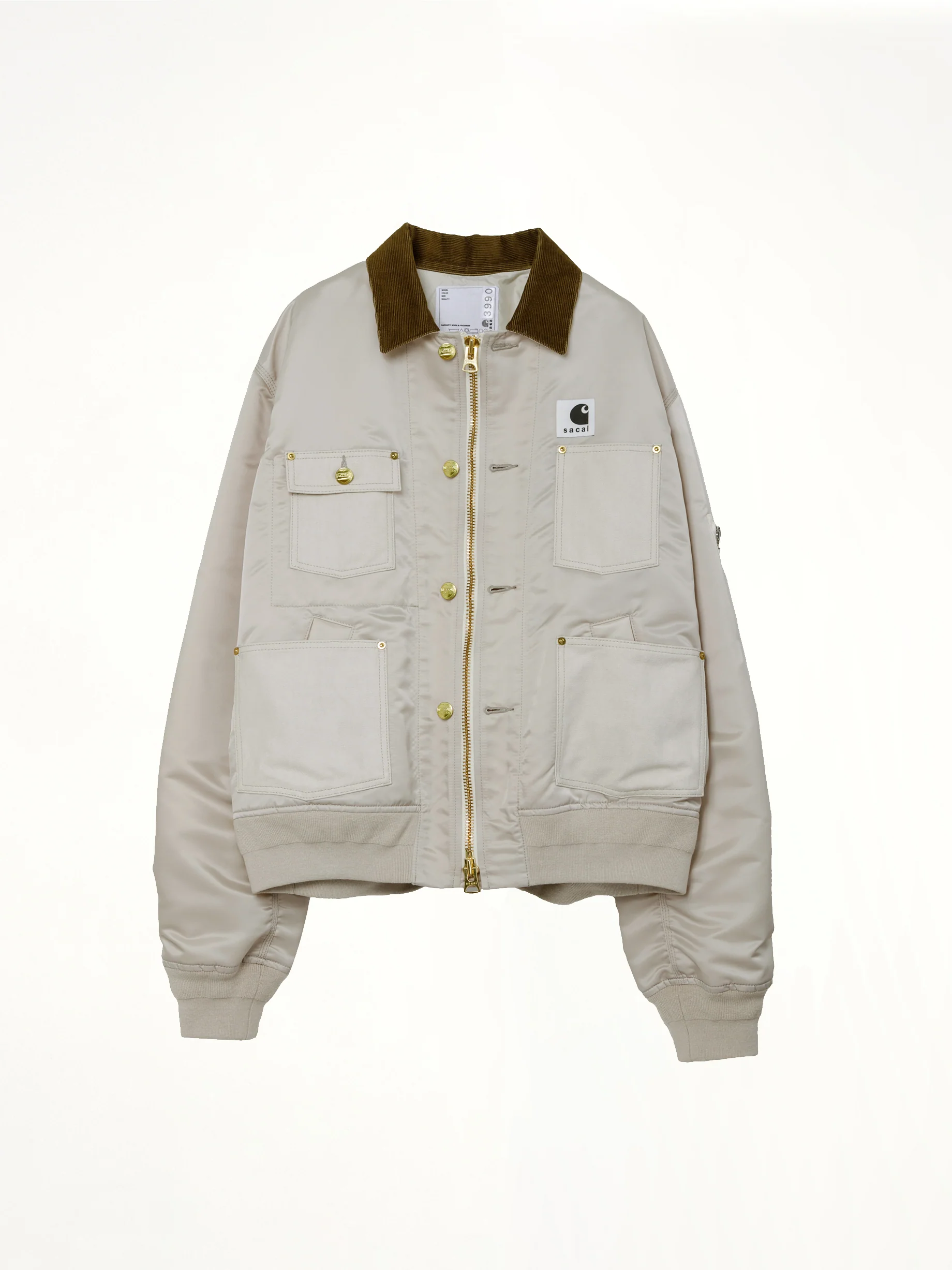 Carhartt WIP Nylon Twill x Duck Blouson in Ivory - Image 2