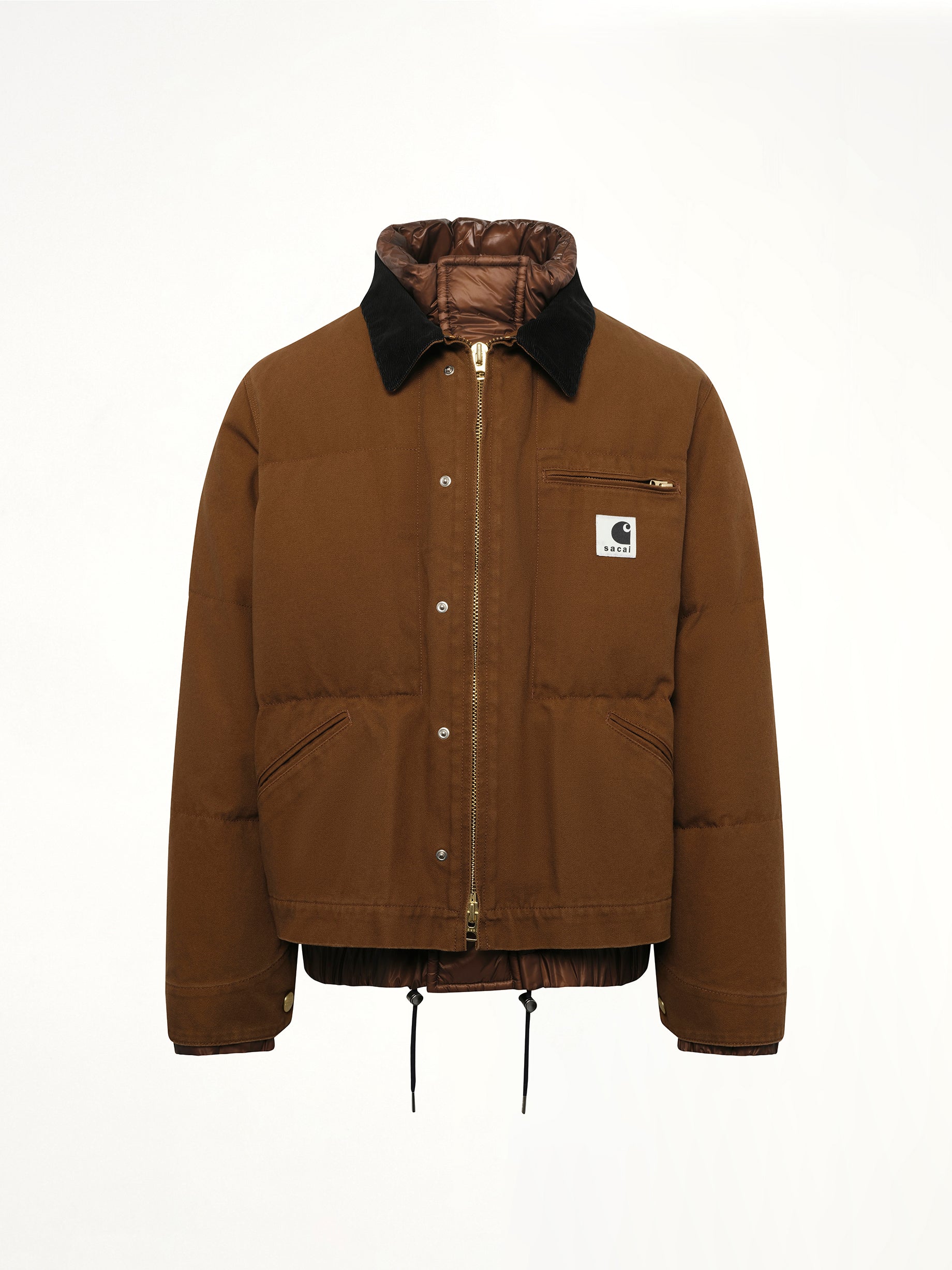 Carhartt WIP Washed Duck Puffer Jacket in Dark Beige - Image 2