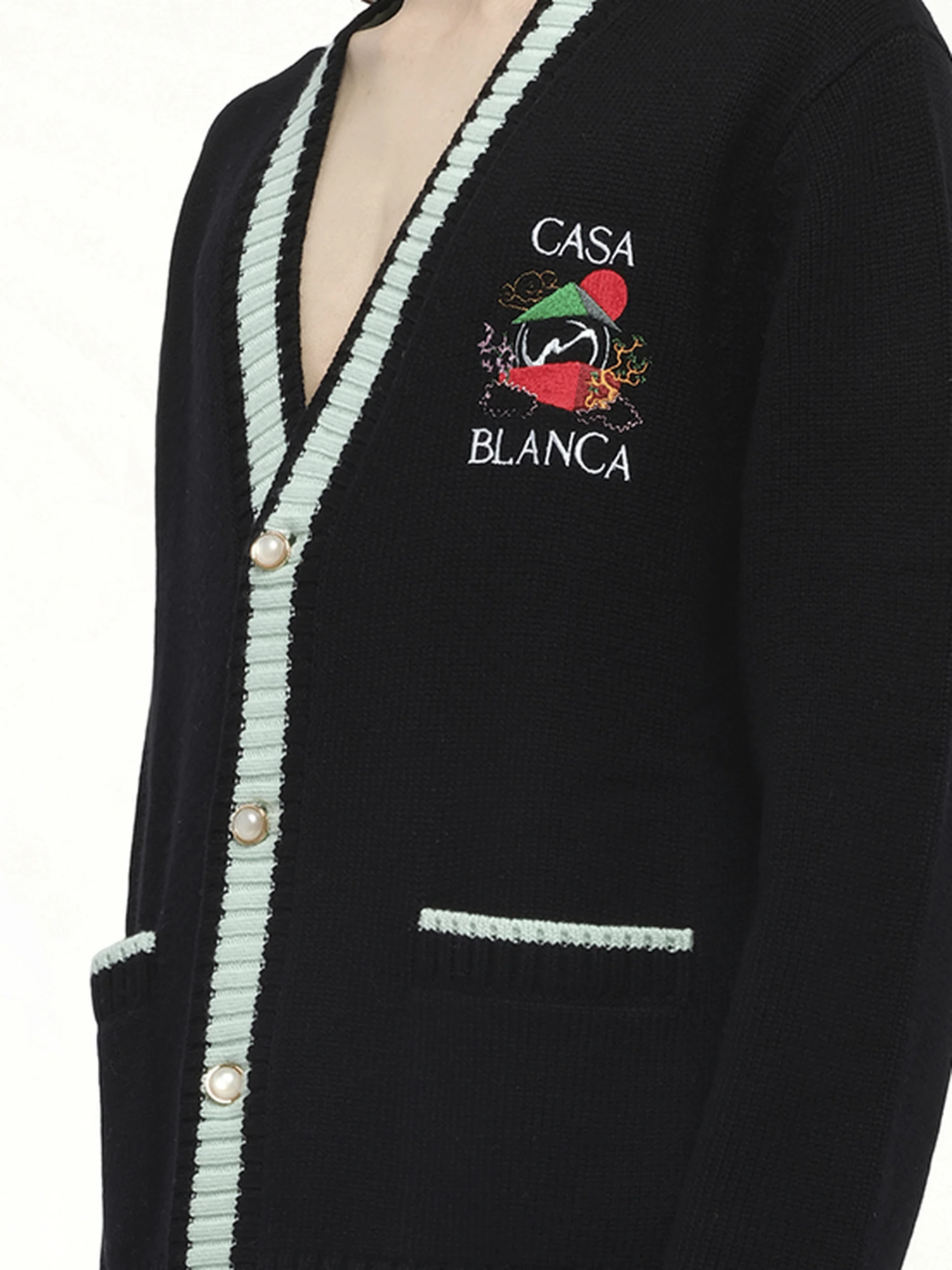 Casa Mountain Cardigan in Black - Image 3