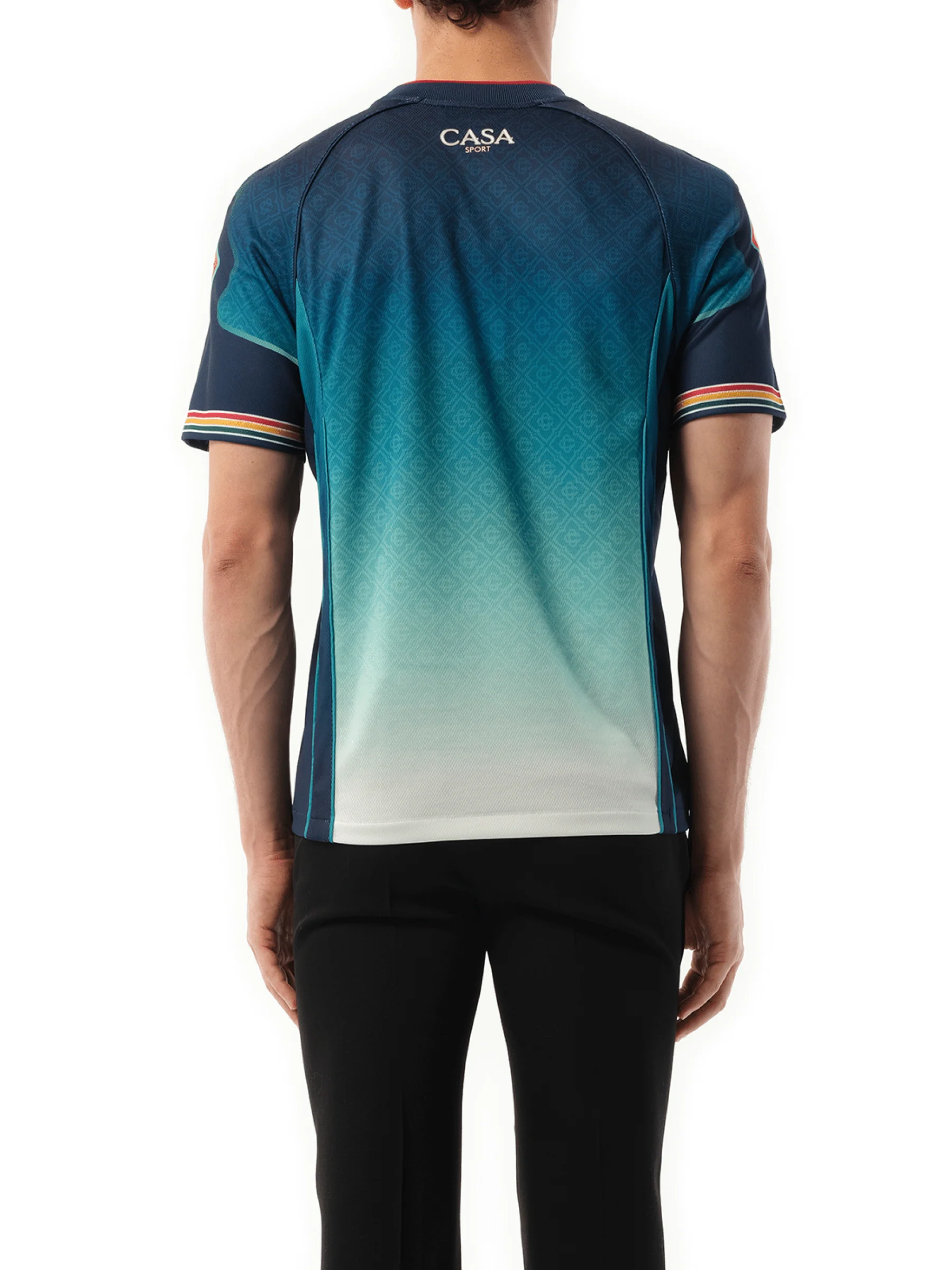 Casa Printed Football Top in Multicolour - Image 6