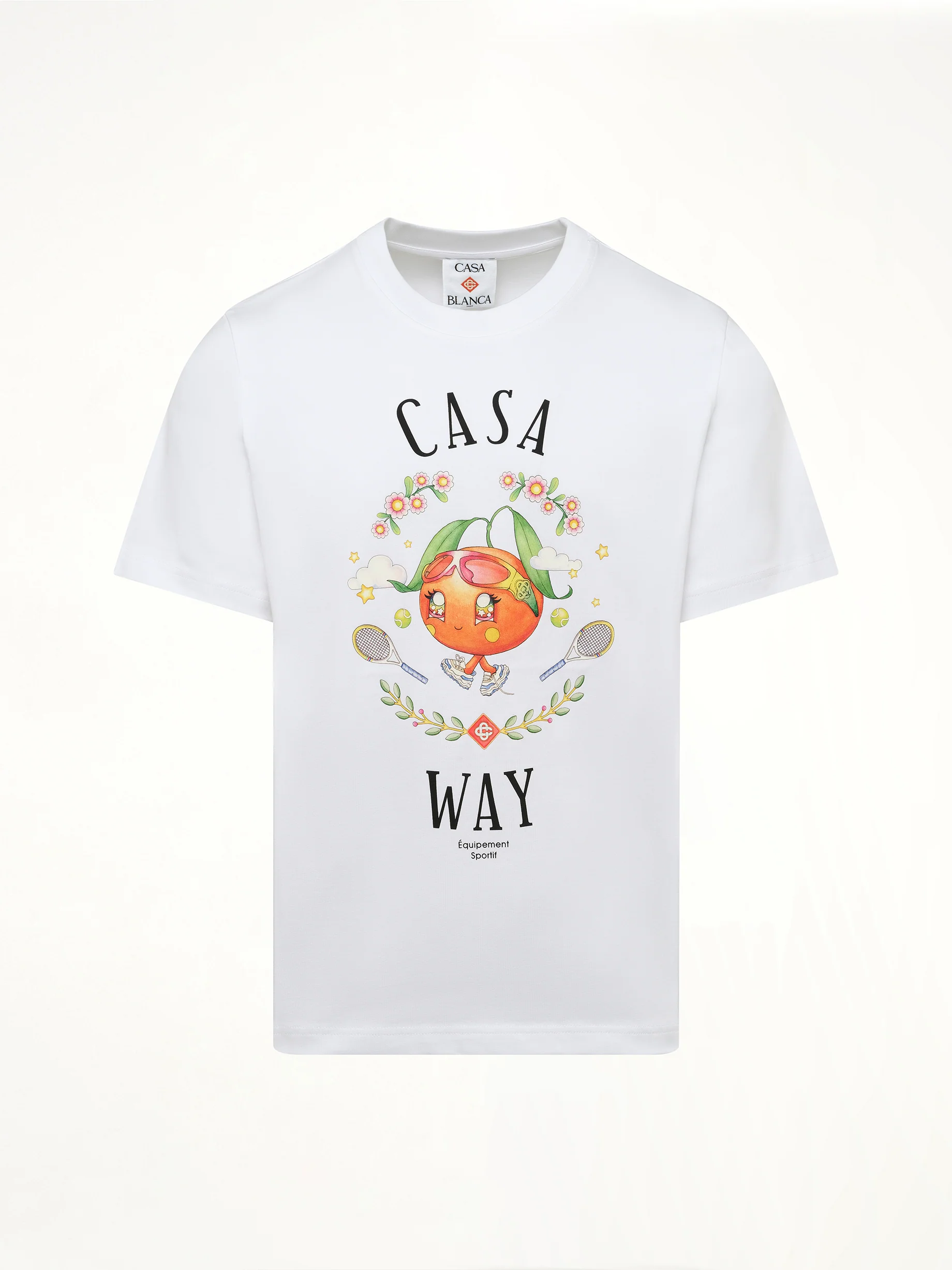 Casa Way Kawaii Printed T-Shirt in White - Image 2