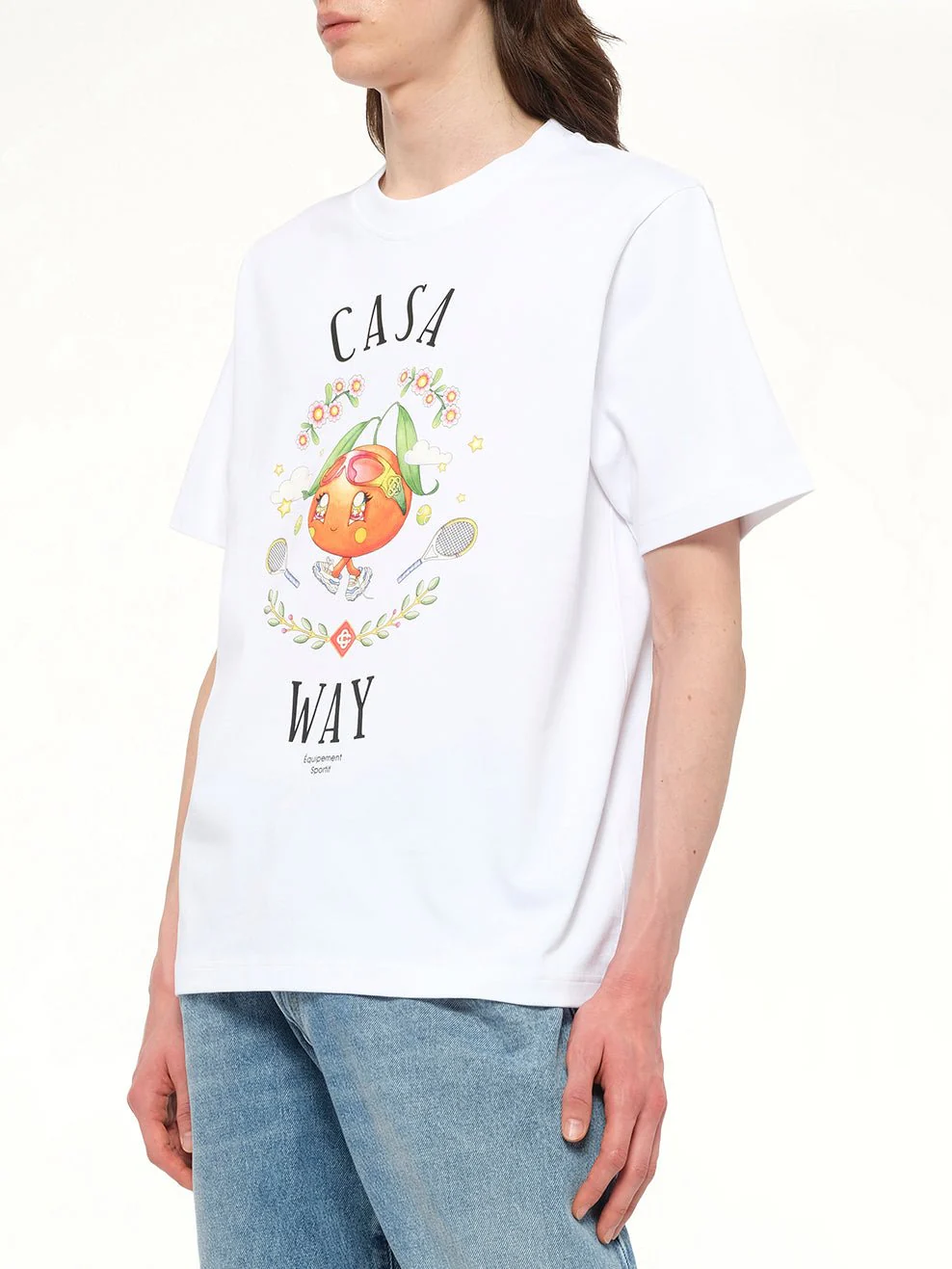 Casa Way Kawaii Printed T-Shirt in White - Image 6