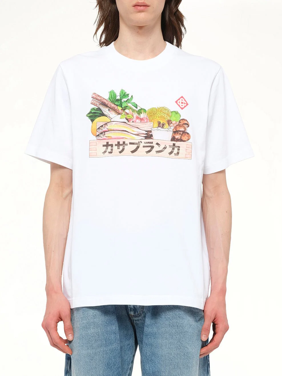 Casablanca Ingredient Printed T-Shirt in White