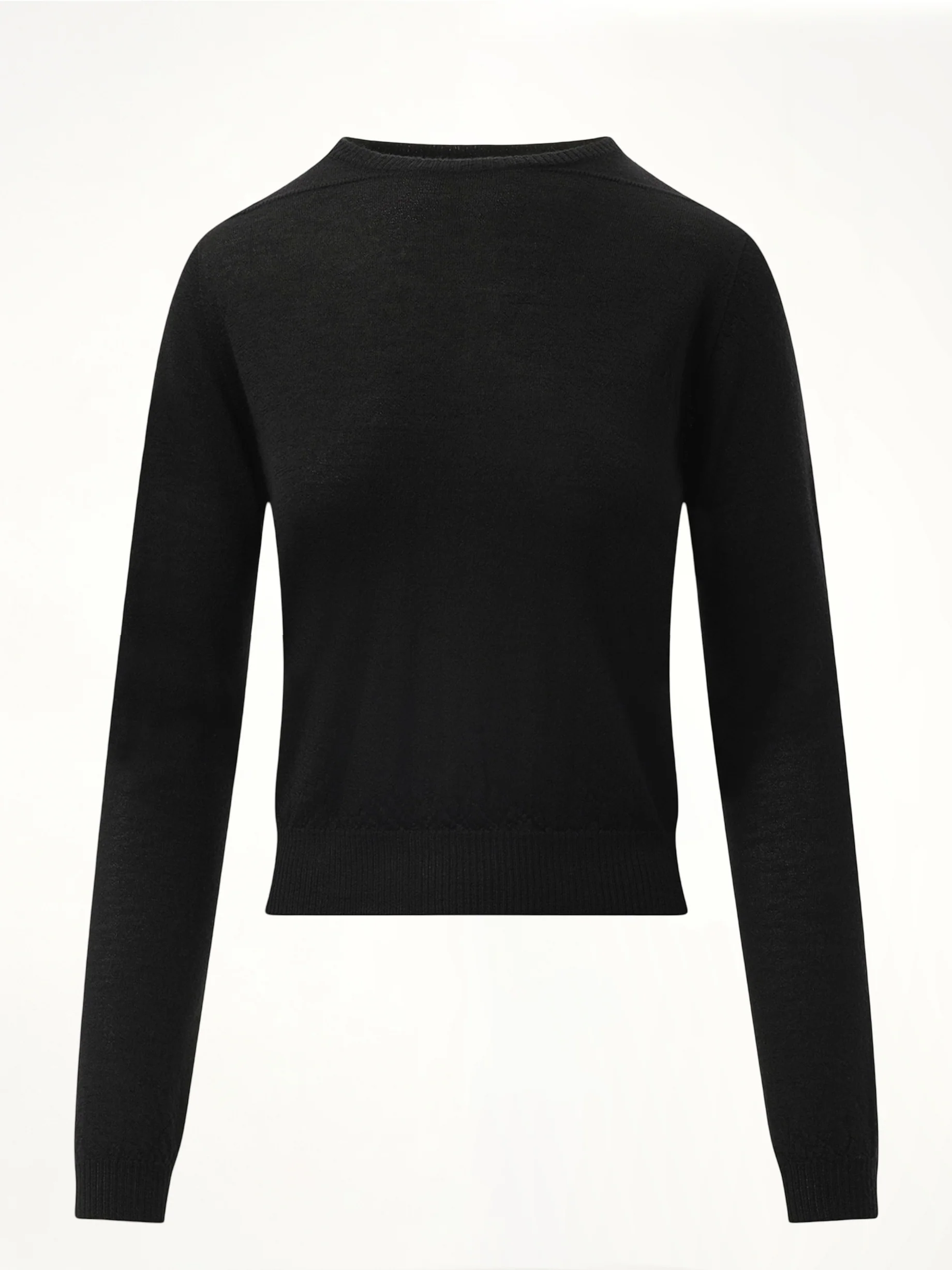 Cashmere Biker Level Sweater in Black - Image 2