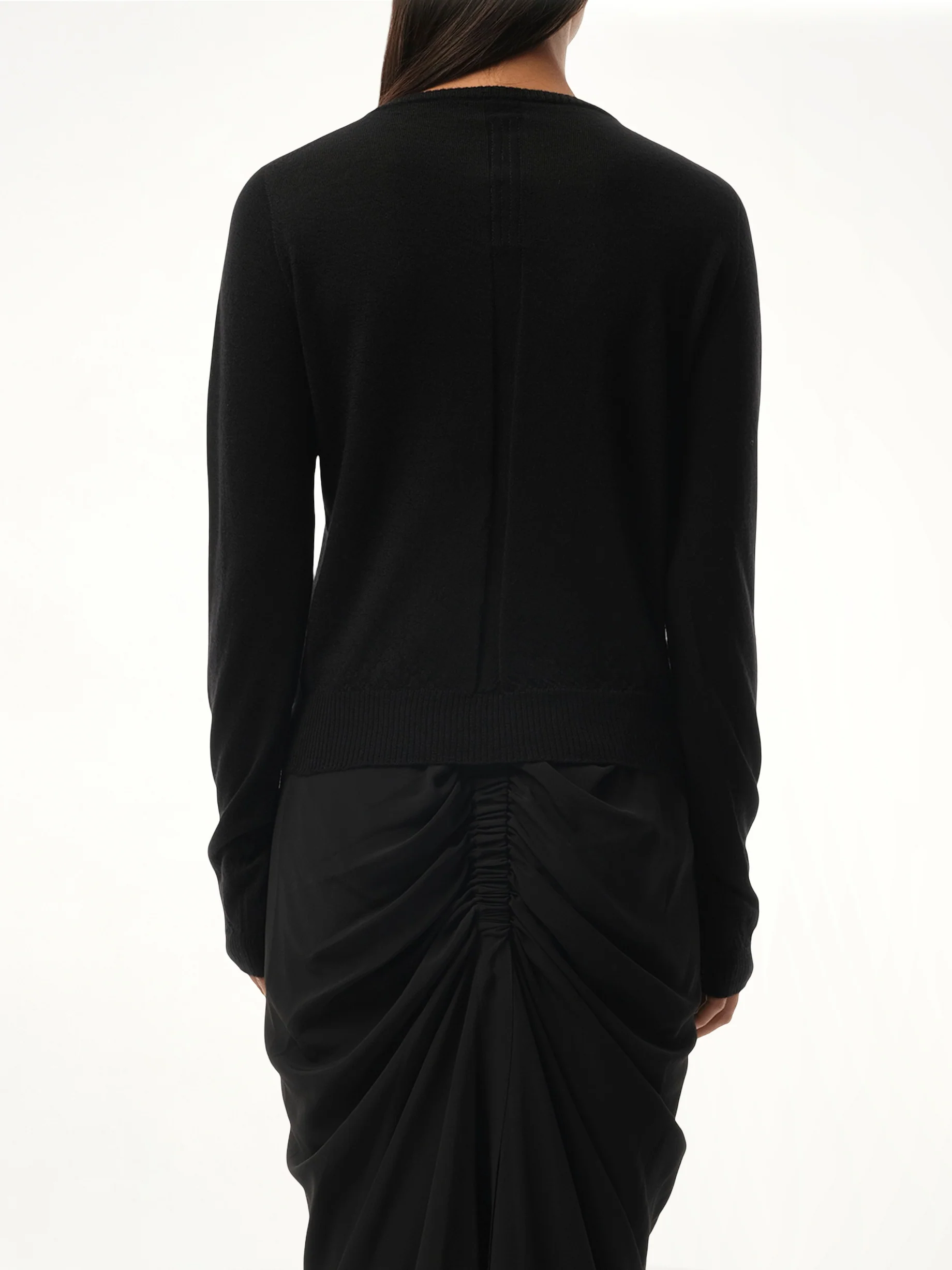 Cashmere Biker Level Sweater in Black - Image 6