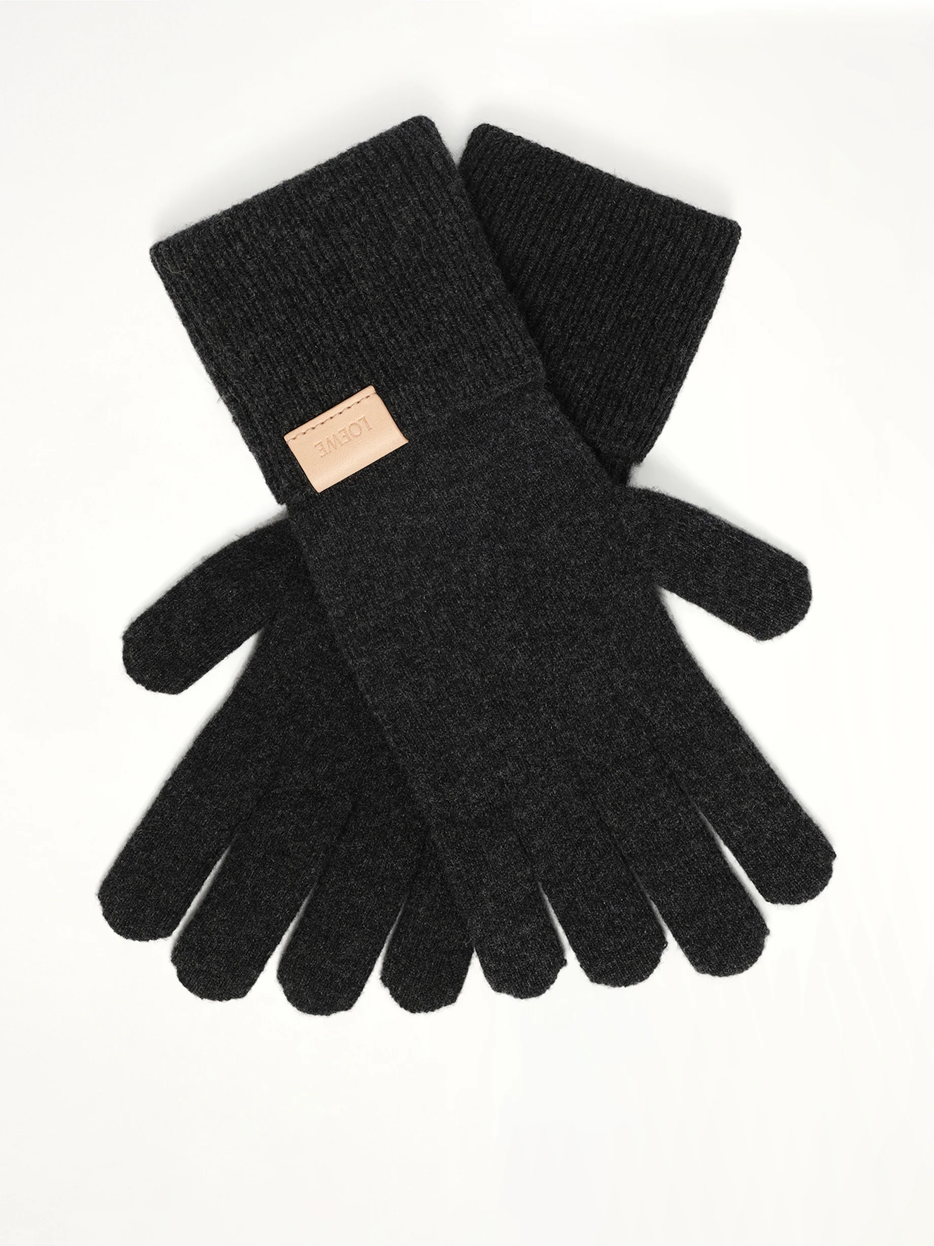 Cashmere Gloves in Black - Image 2