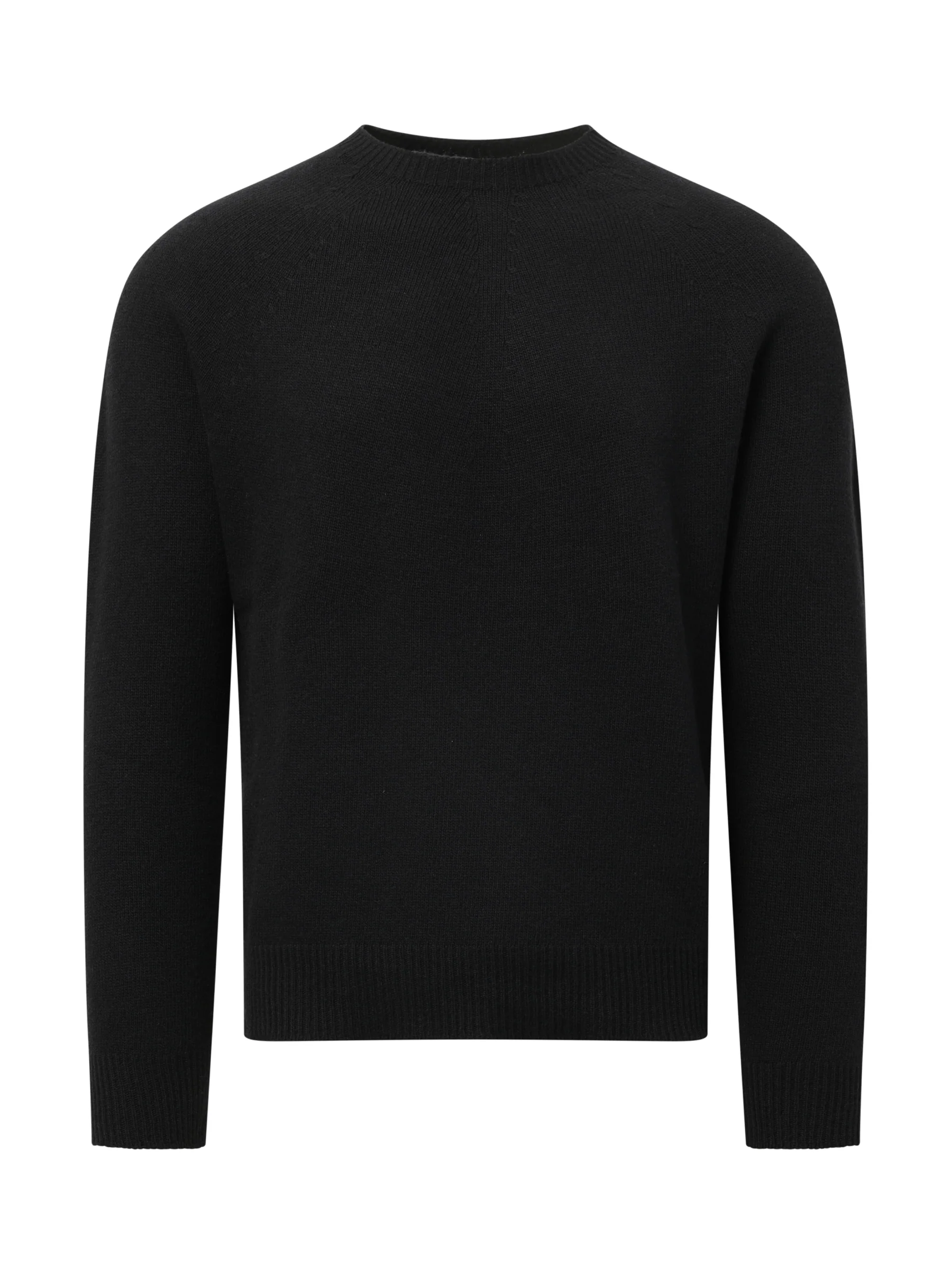 Cashmere Seamless Sweater in Black - Image 2