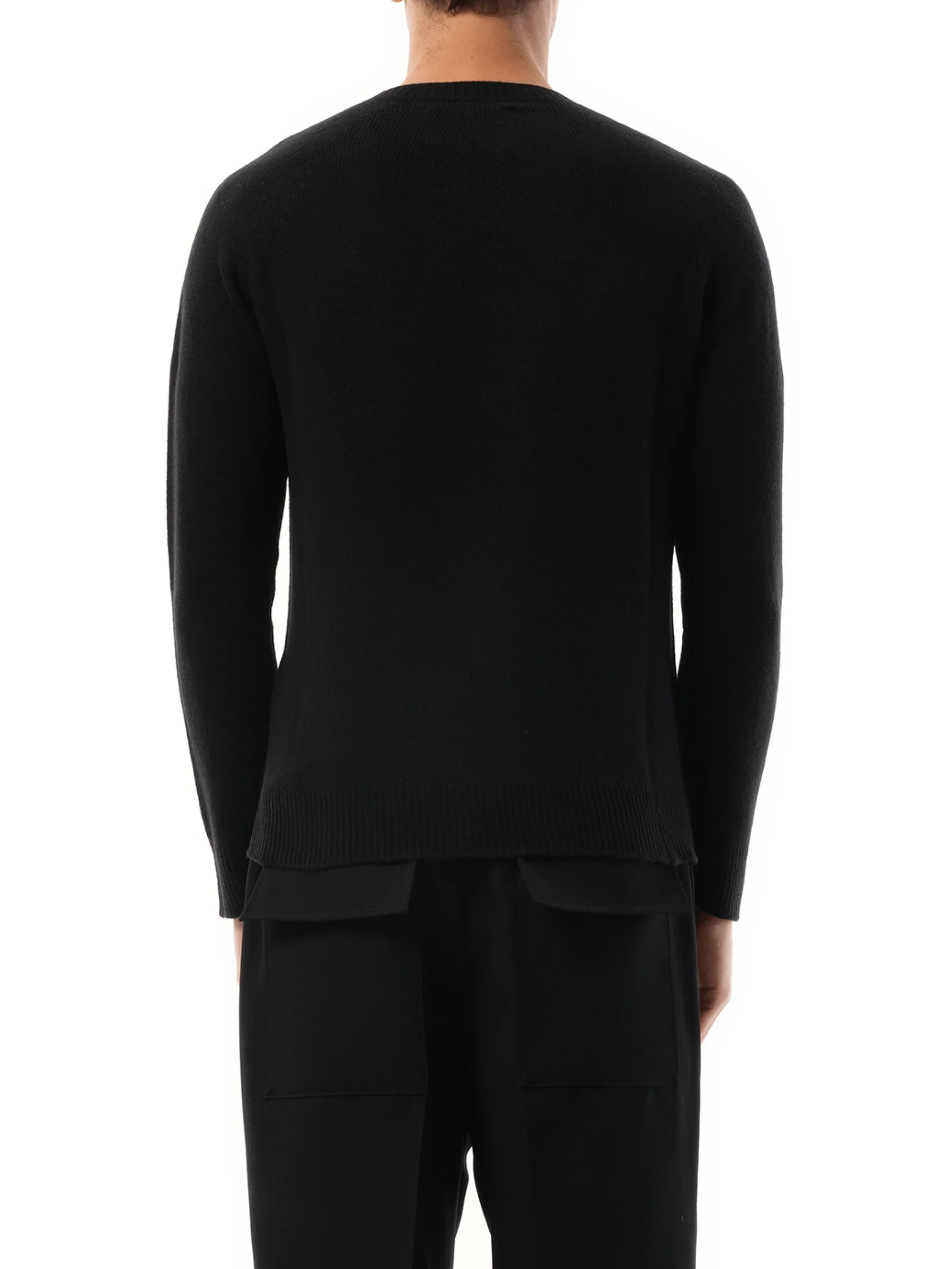 Cashmere Seamless Sweater in Black - Image 6