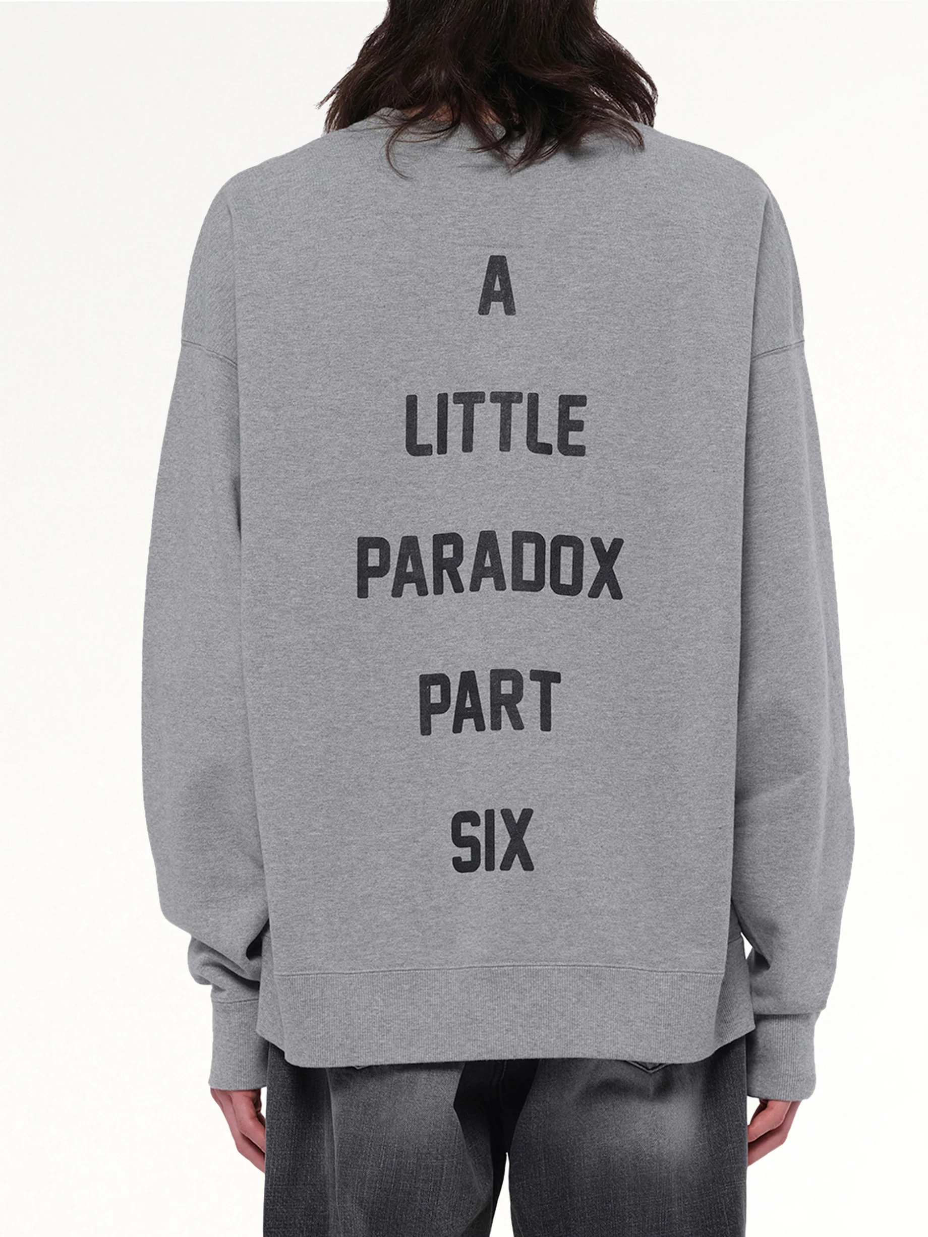 Cat Printed Pullover in Gray - Image 5