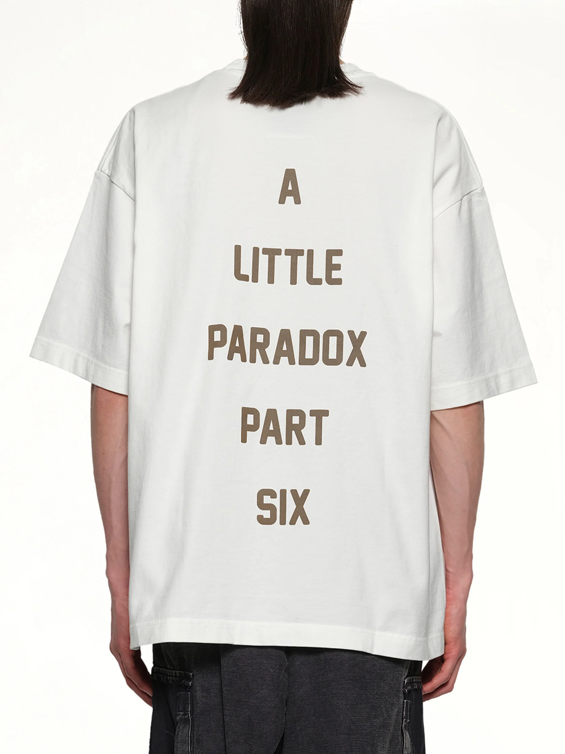 Cat Printed T-Shirt in White - Image 5