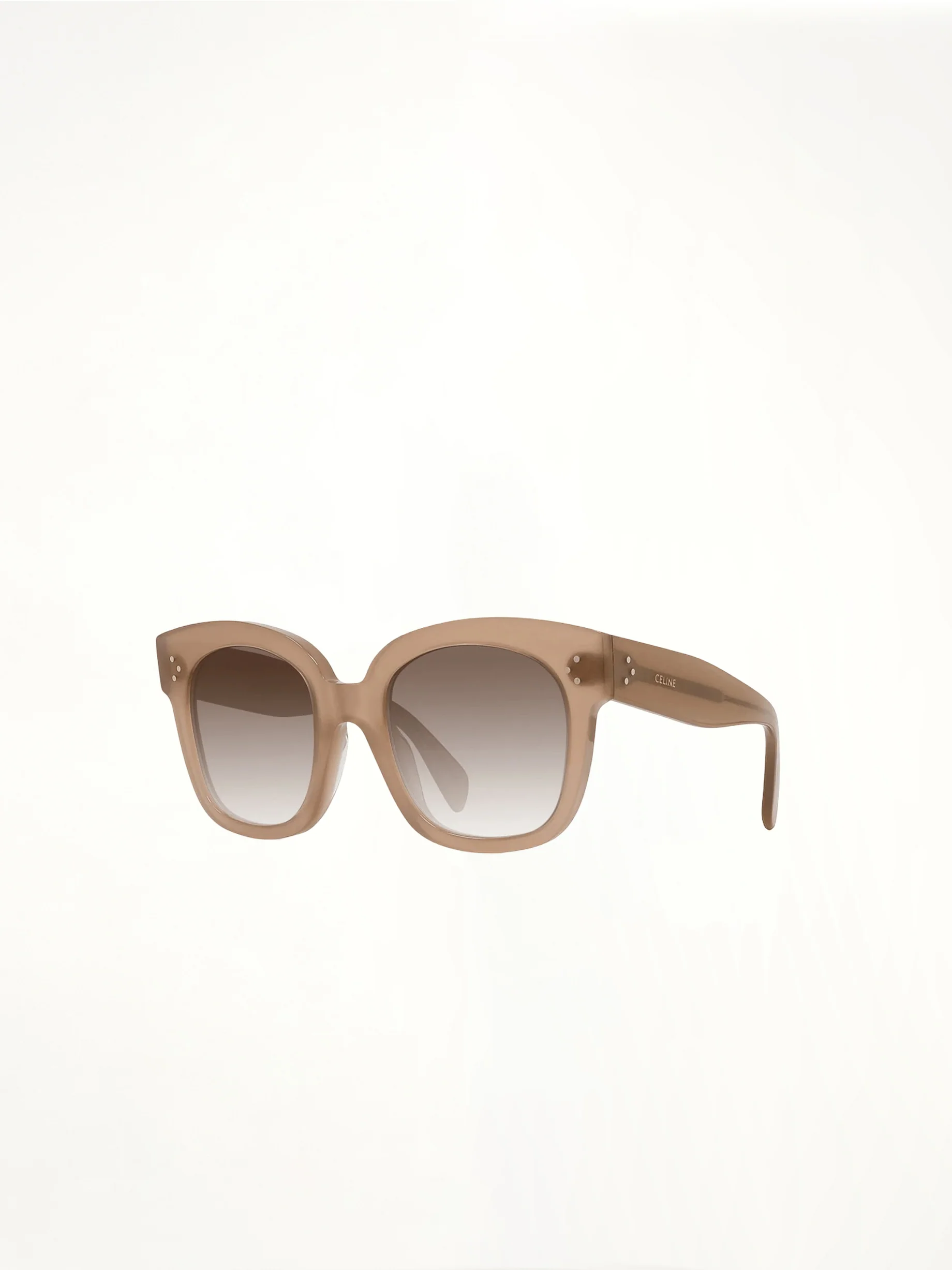 CL4002UN Square Sunglasses with Gradient Burgundy Lens in Light Brown - Image 2
